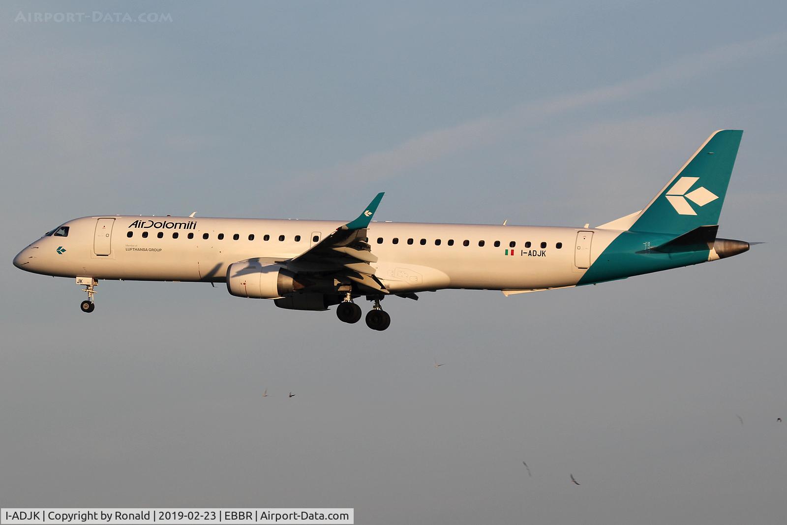 I-ADJK, 2009 Embraer 195LR (ERJ-190-200LR) C/N 19000245, at bru