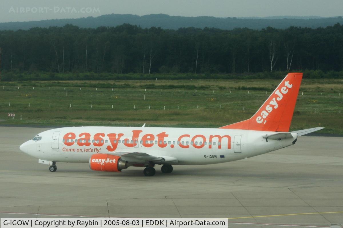 G-IGOW, 1988 Boeing 737-3Y0 C/N 23923, scrapped 12/2005 as PK-KKU Adam Air