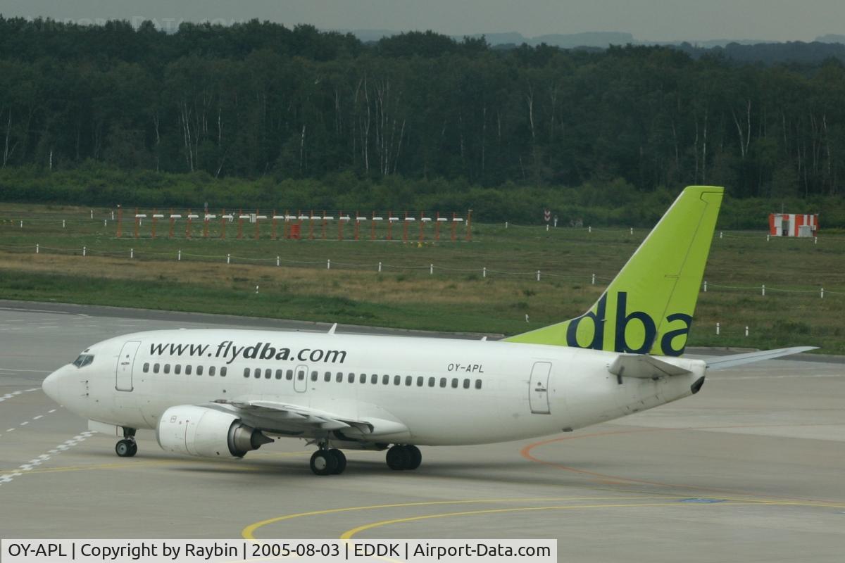 OY-APL, 1998 Boeing 737-5L9 C/N 28996, stored as Private T7-CTA
Fly DBA ceased ops in 2008