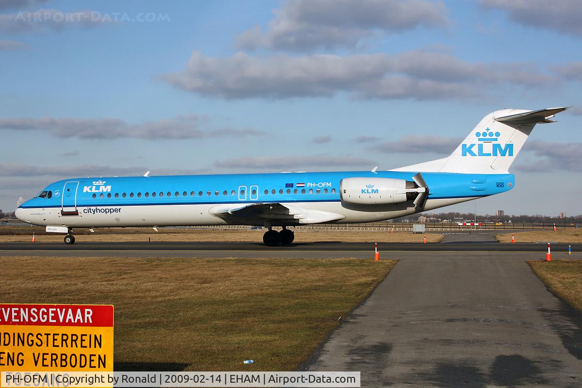 PH-OFM, 1993 Fokker 100 (F-28-0100) C/N 11475, at spl