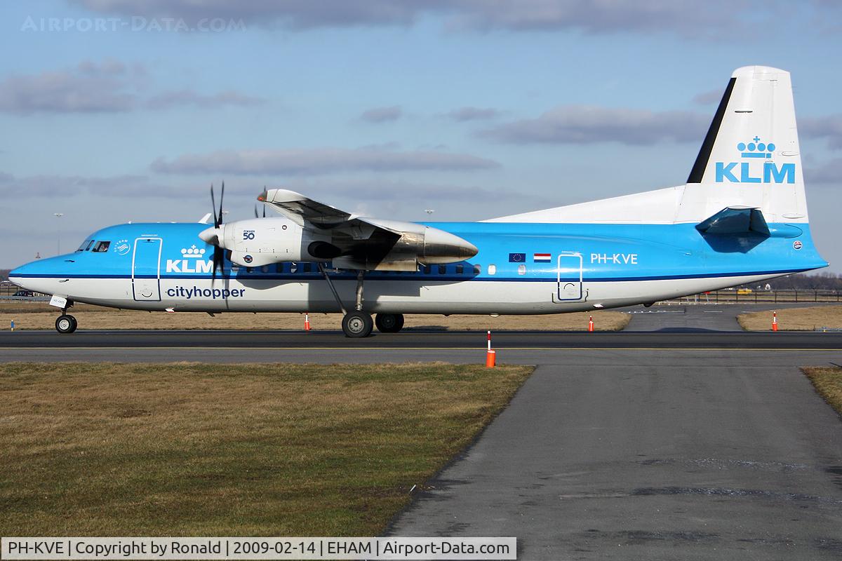 PH-KVE, 1990 Fokker 50 C/N 20206, at spl