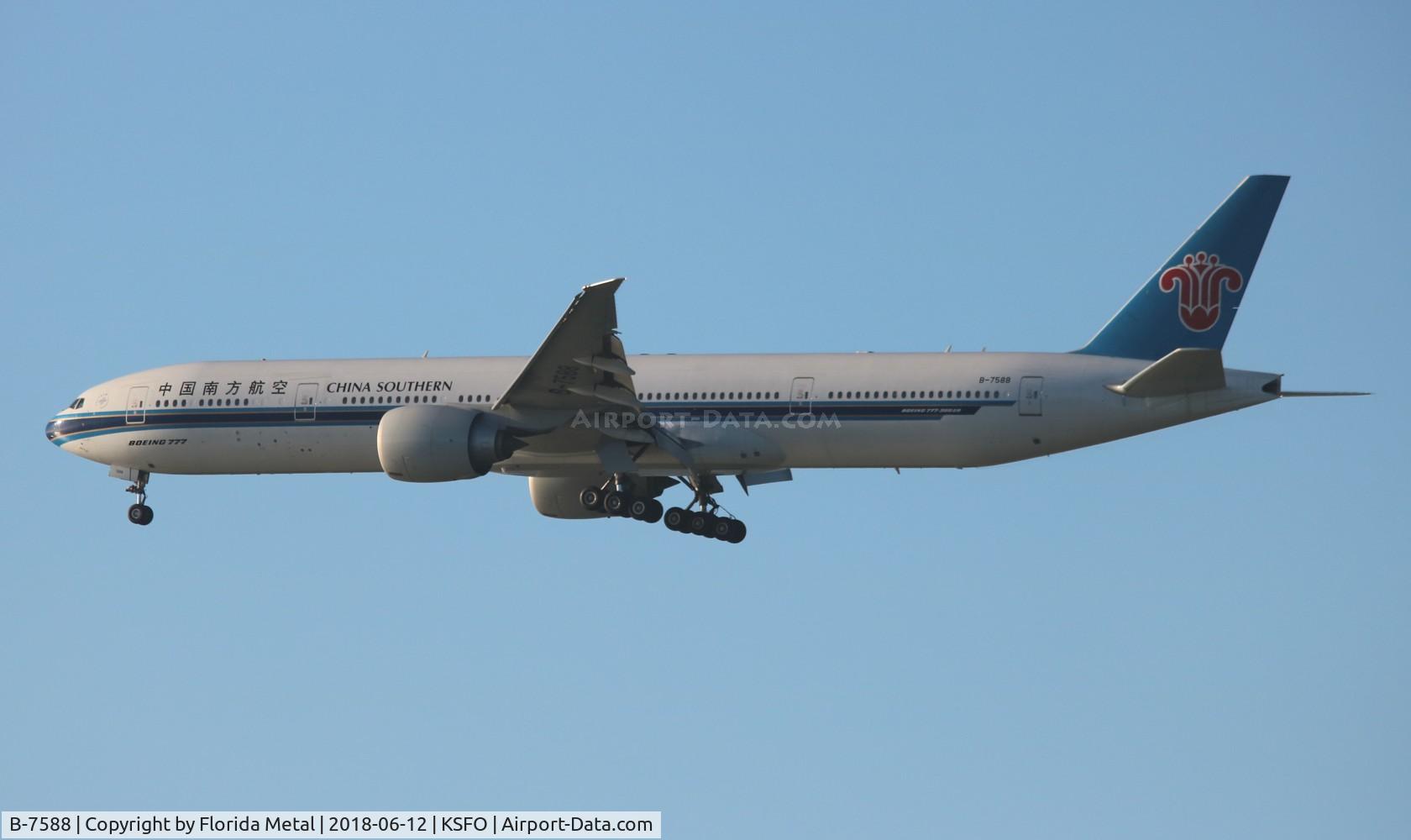 B-7588, 2016 Boeing 777-300/ER C/N 43228, China Southern 777-300 zx