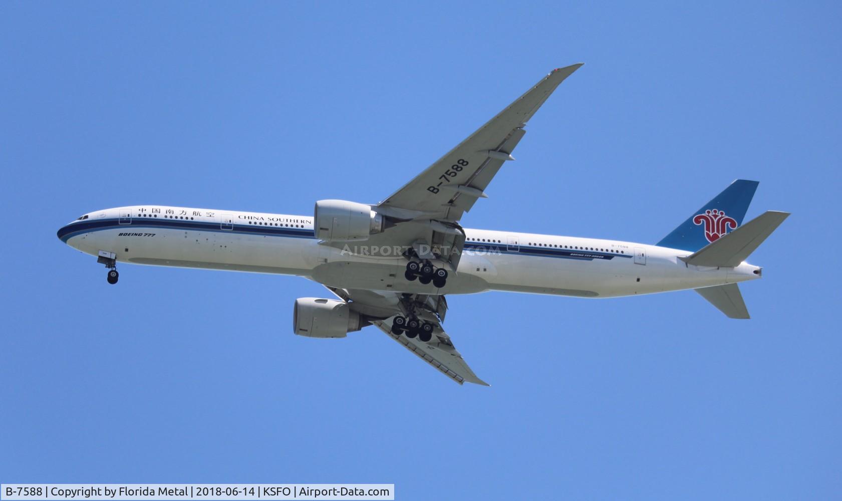 B-7588, 2016 Boeing 777-300/ER C/N 43228, China Southern 777-300 zx