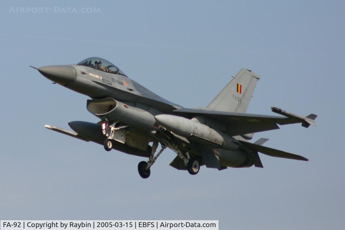 FA-92, 1980 SABCA F-16AM Fighting Falcon C/N 6H-92, stilll active