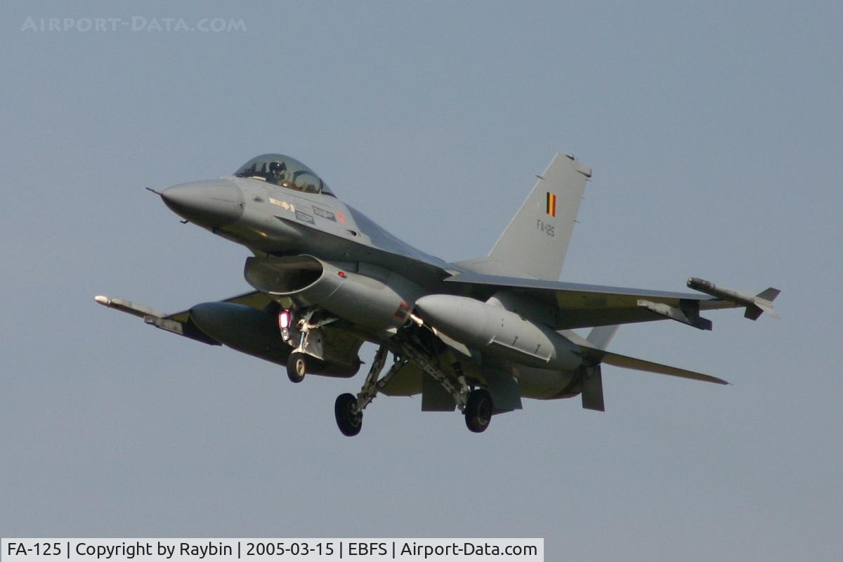 FA-125, SABCA F-16AM Fighting Falcon C/N 6H-125, sold as 158 to Jordan