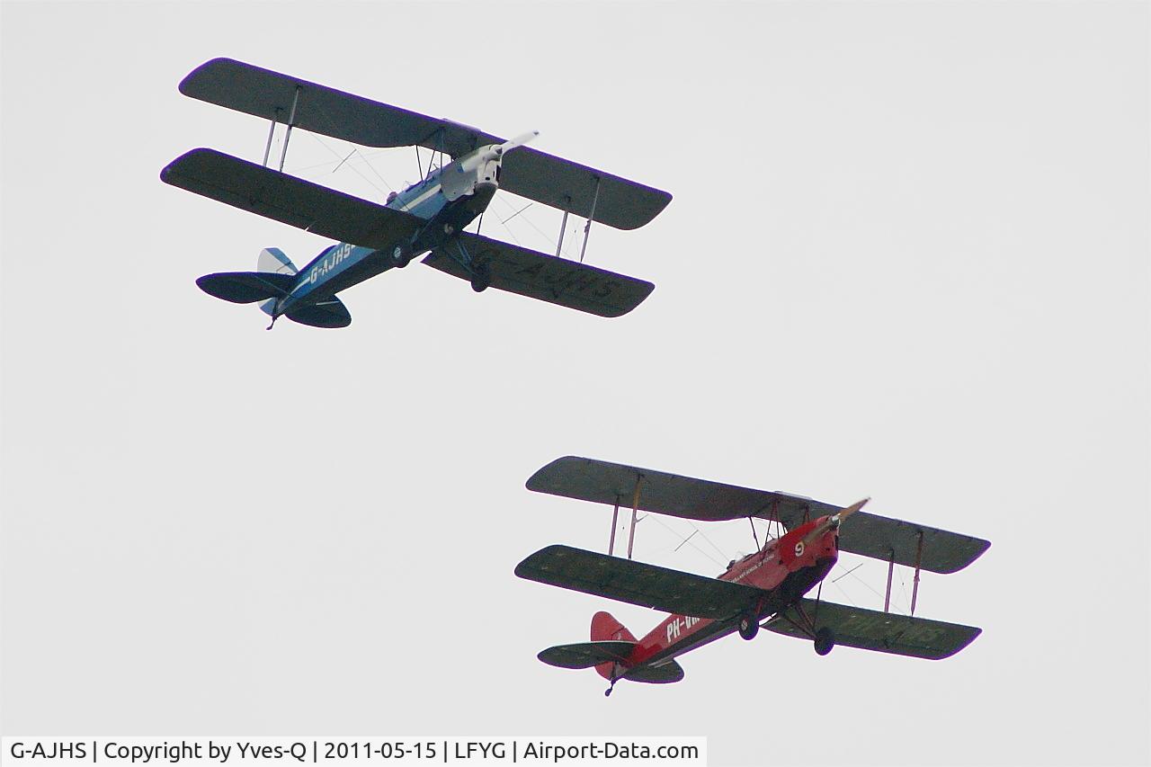 G-AJHS, 1941 De Havilland DH-82A Tiger Moth II C/N 82121, De Havilland DH-82A Tiger Moth II, On display, Cambrai-Niergnies Airfield (LFYG)