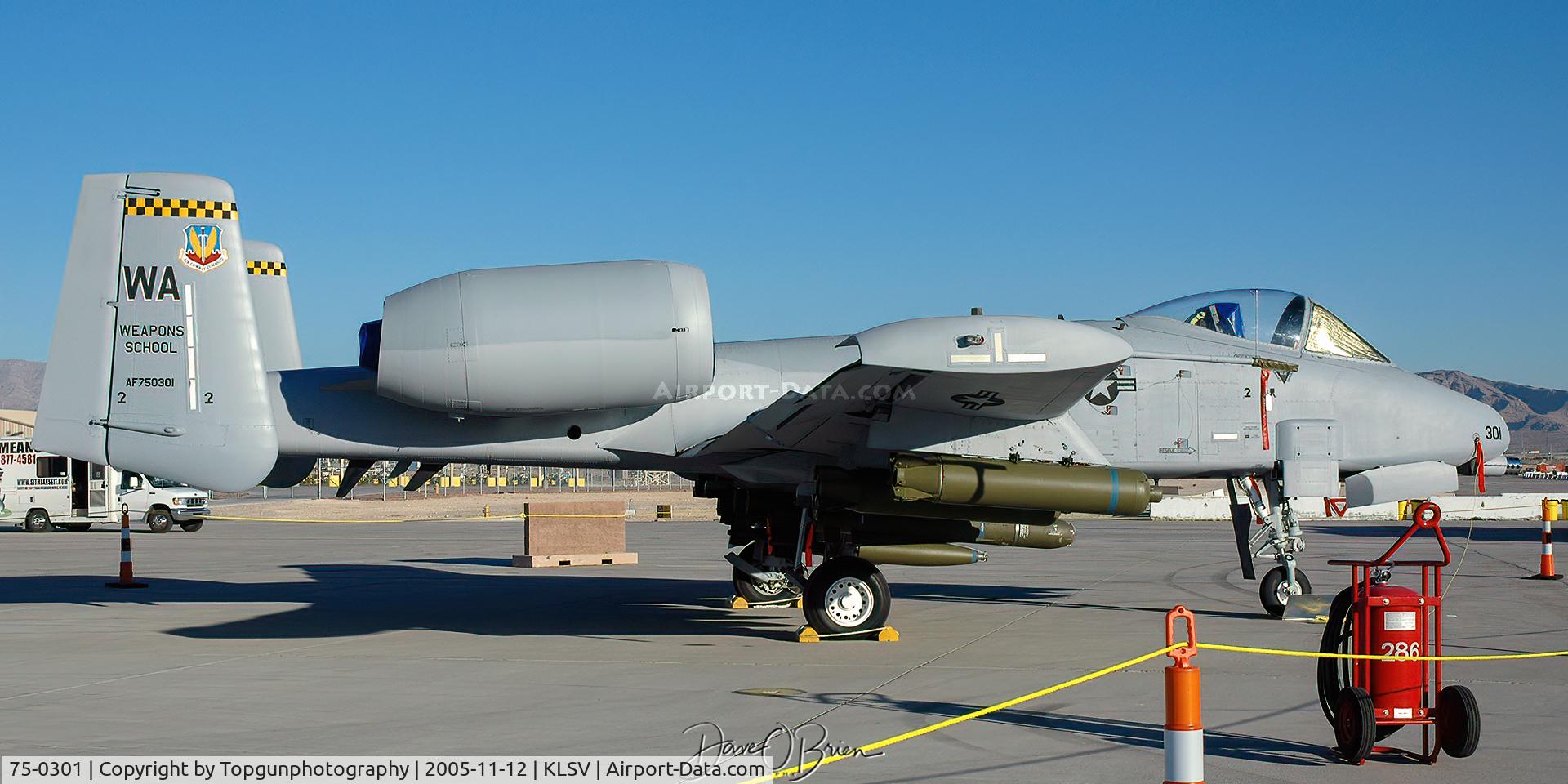 75-0301, 1975 Fairchild Republic A-10A Thunderbolt II C/N A10-0050, 66th WPS
