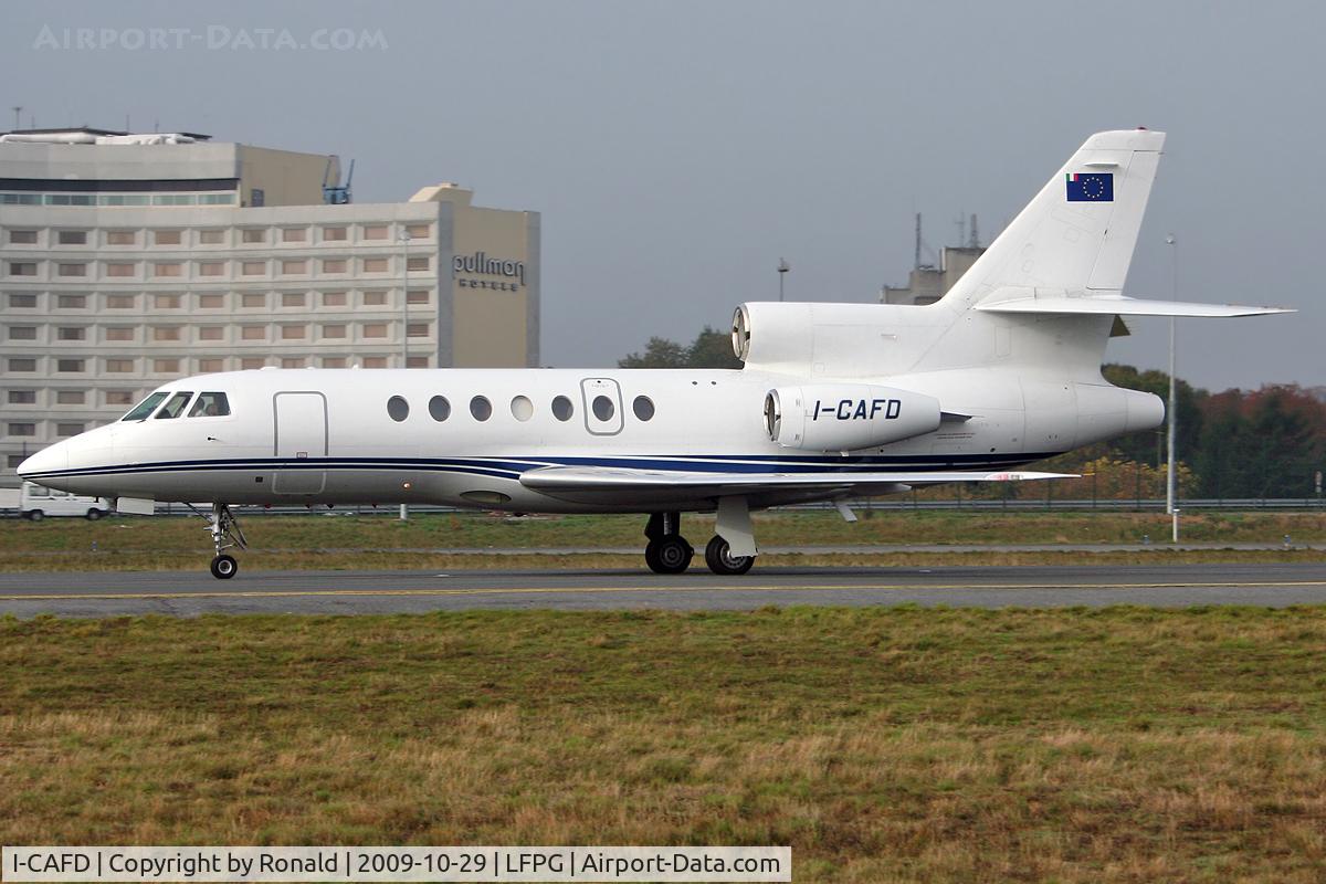 I-CAFD, 1987 Dassault Falcon 50 C/N 183, at cdg
