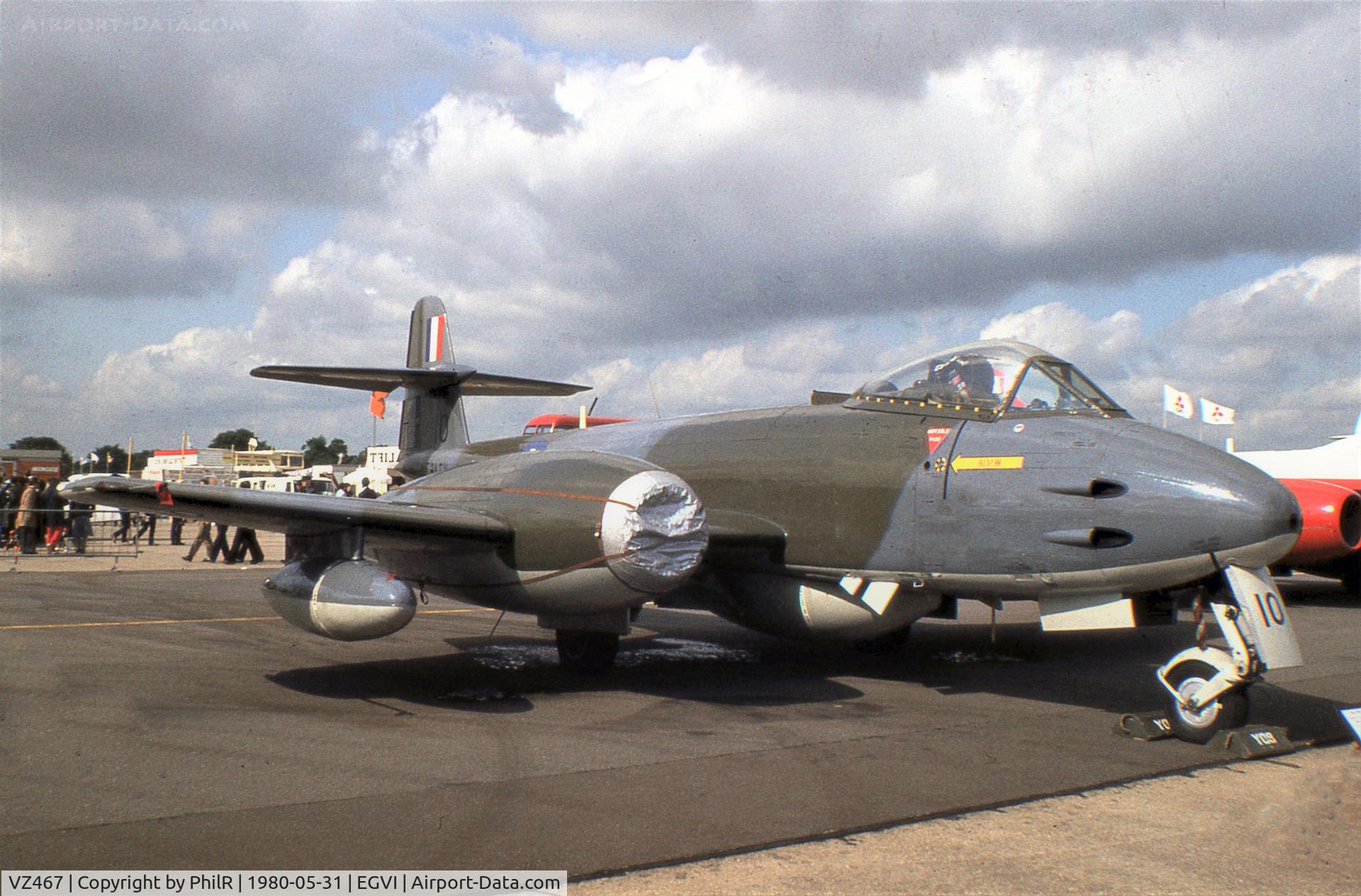 VZ467, 1950 Gloster Meteor F.8 C/N G5/361641, VZ467 1950 Gloster Meteor F(TT) 8 RAF International Air Tattoo RAF Greenham Common