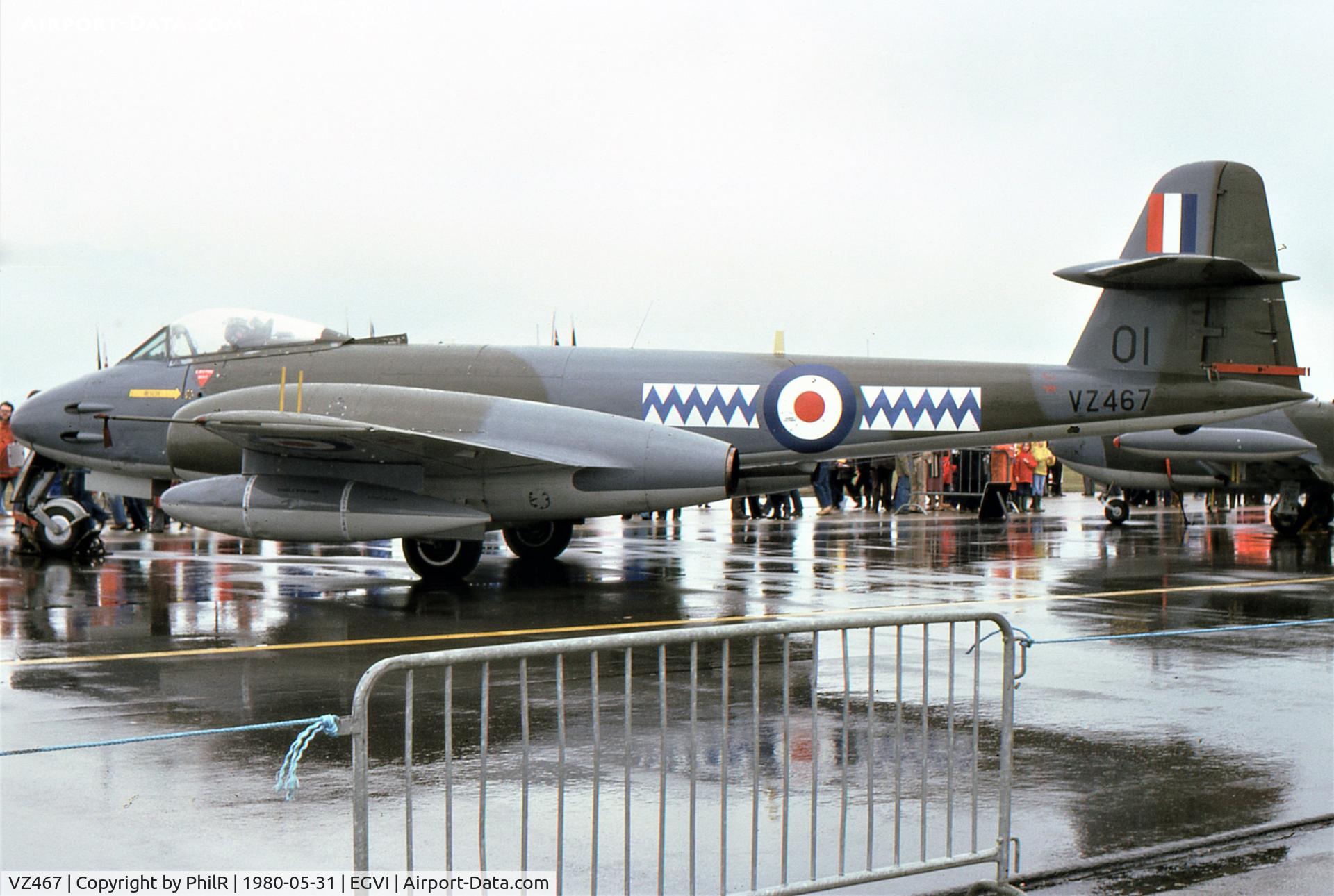 VZ467, 1950 Gloster Meteor F.8 C/N G5/361641, VZ467 1950 Gloster Meteor F(TT) 8 RAF International Air Tattoo RAF Greenham Common