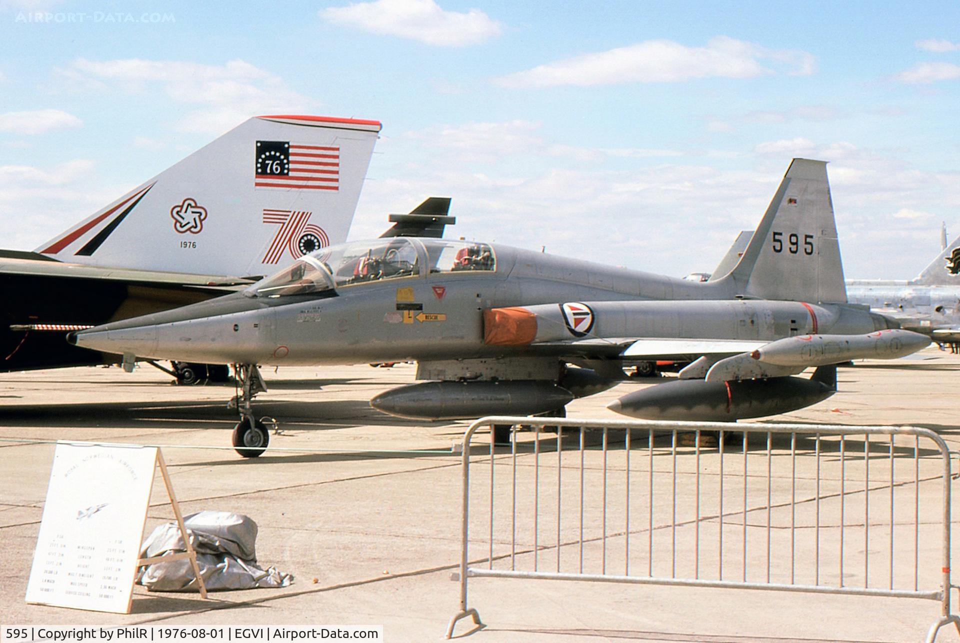 595, 1965 Northrop F-5B Freedom Fighter C/N N.9004, 595 1965 Northrop F-5B International Air Tattoo RAF Greenham Common