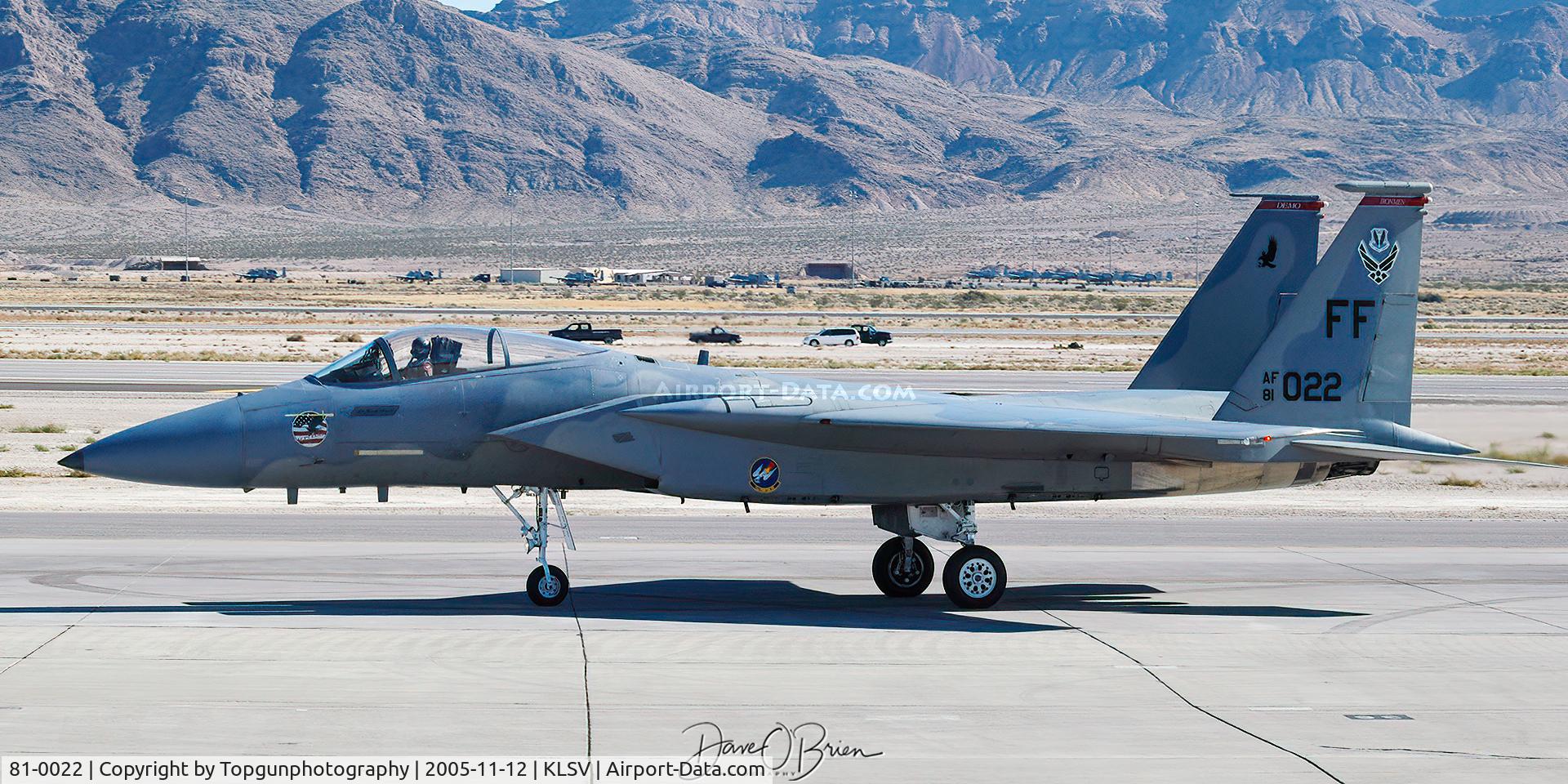81-0022, 1981 McDonnell Douglas F-15C Eagle C/N 0738/C205, F-15 Demo taxiing by the crowd