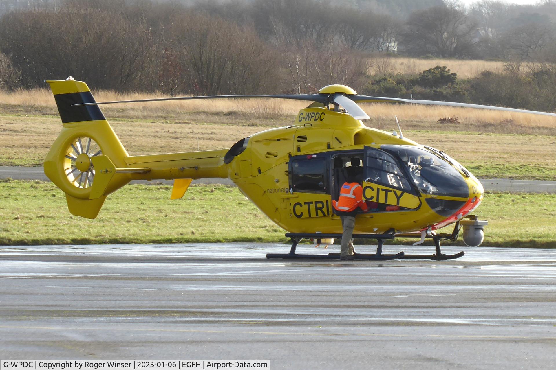 G-WPDC, 1999 Eurocopter EC-135P-1 C/N 0090, Visiting helicopter operated by National Grid.