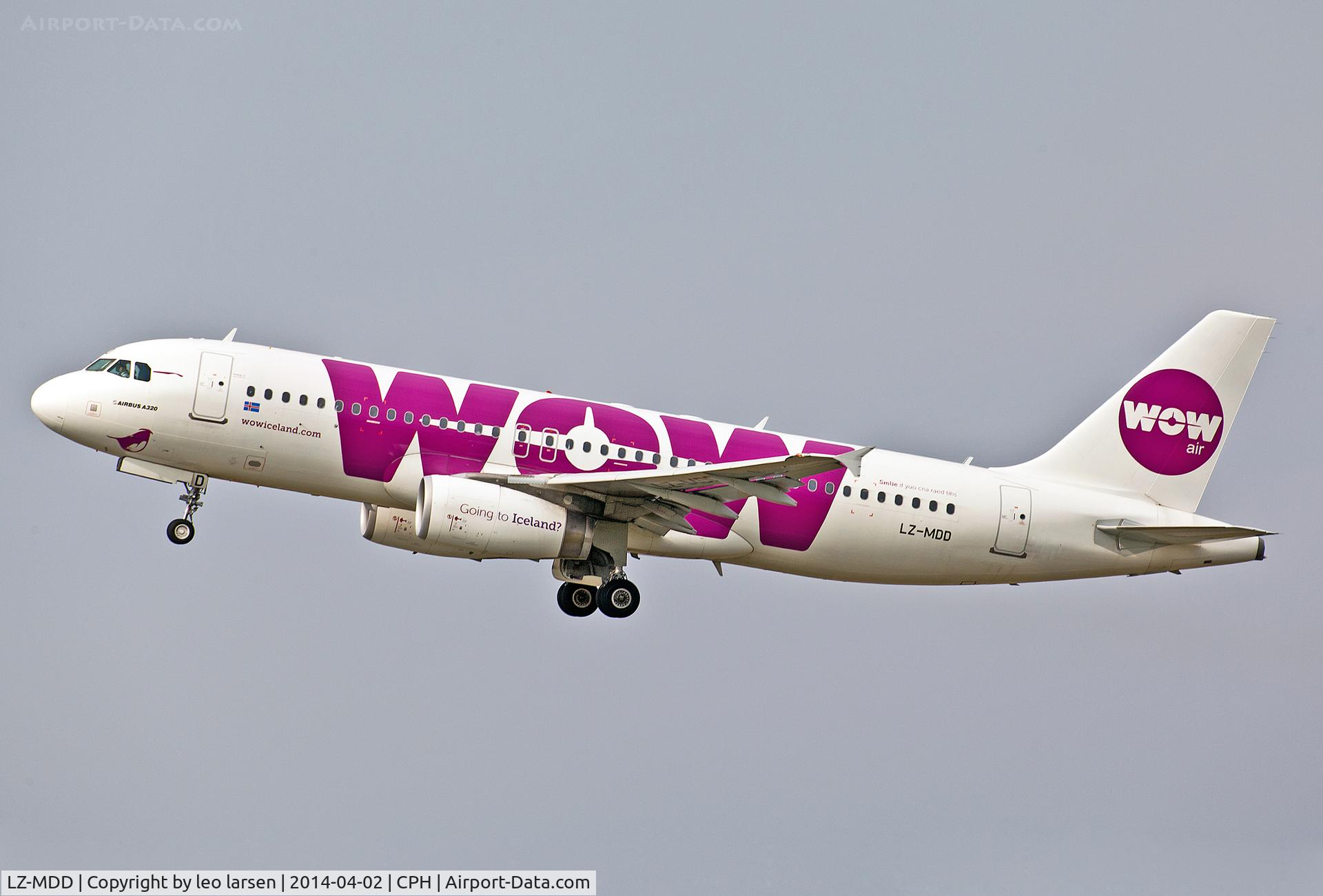 LZ-MDD, 2010 Airbus A320-232 C/N 4305, Copenhagen 2.4.2014
