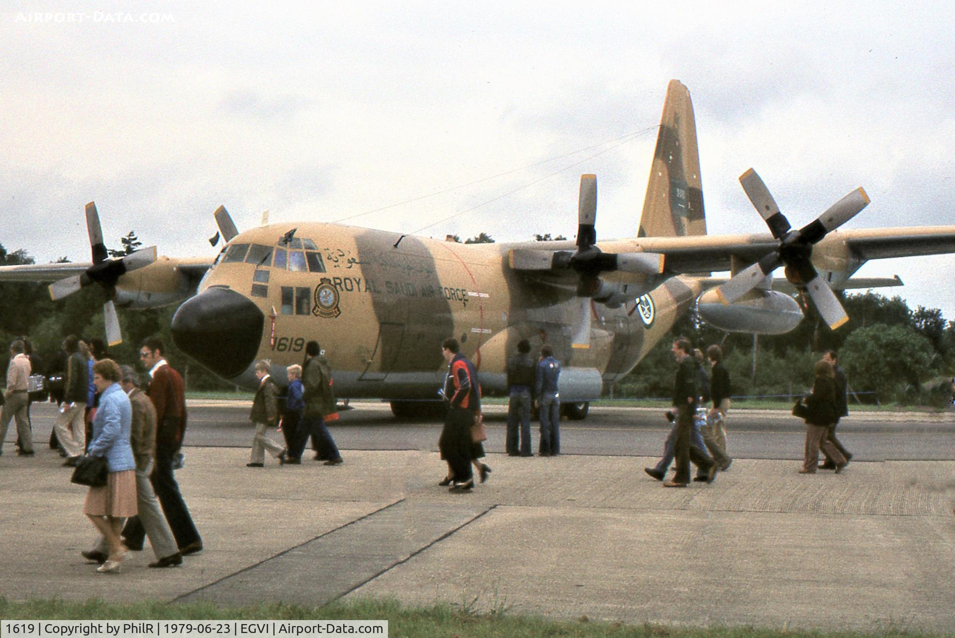 1619, 1968 Lockheed C-130H Hercules C/N 382-4758, 1619 1977 Lockheed C-130H Royal Saudi Air Force International Air Tattoo RAF Greenham Common