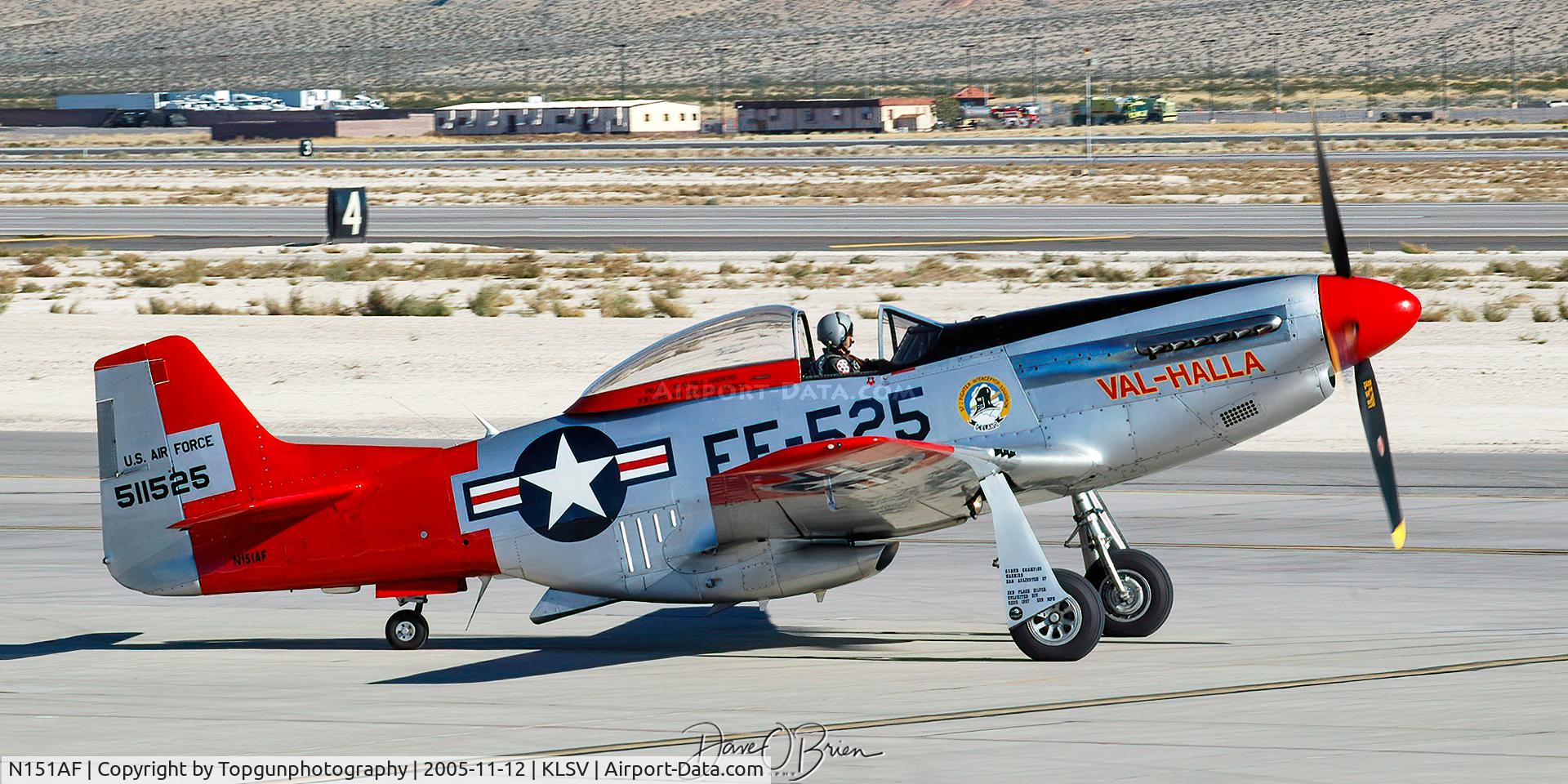 N151AF, 1945 North American P-51D Mustang C/N 45-11525, Val-Halla