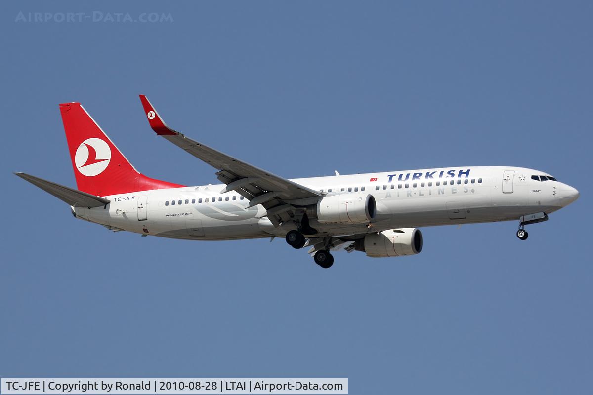 TC-JFE, 1998 Boeing 737-8F2 C/N 29767/95, at ayt