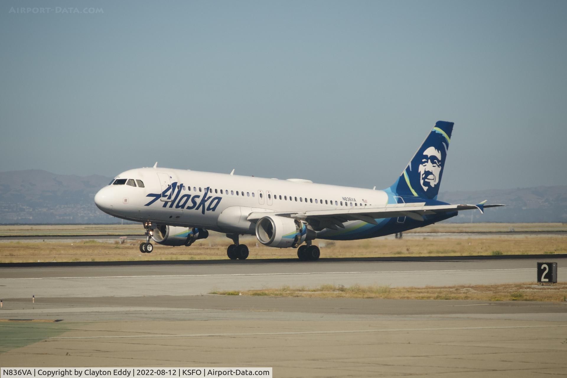 N836VA, 2010 Airbus A320-214 C/N 4480, SFO 2022.