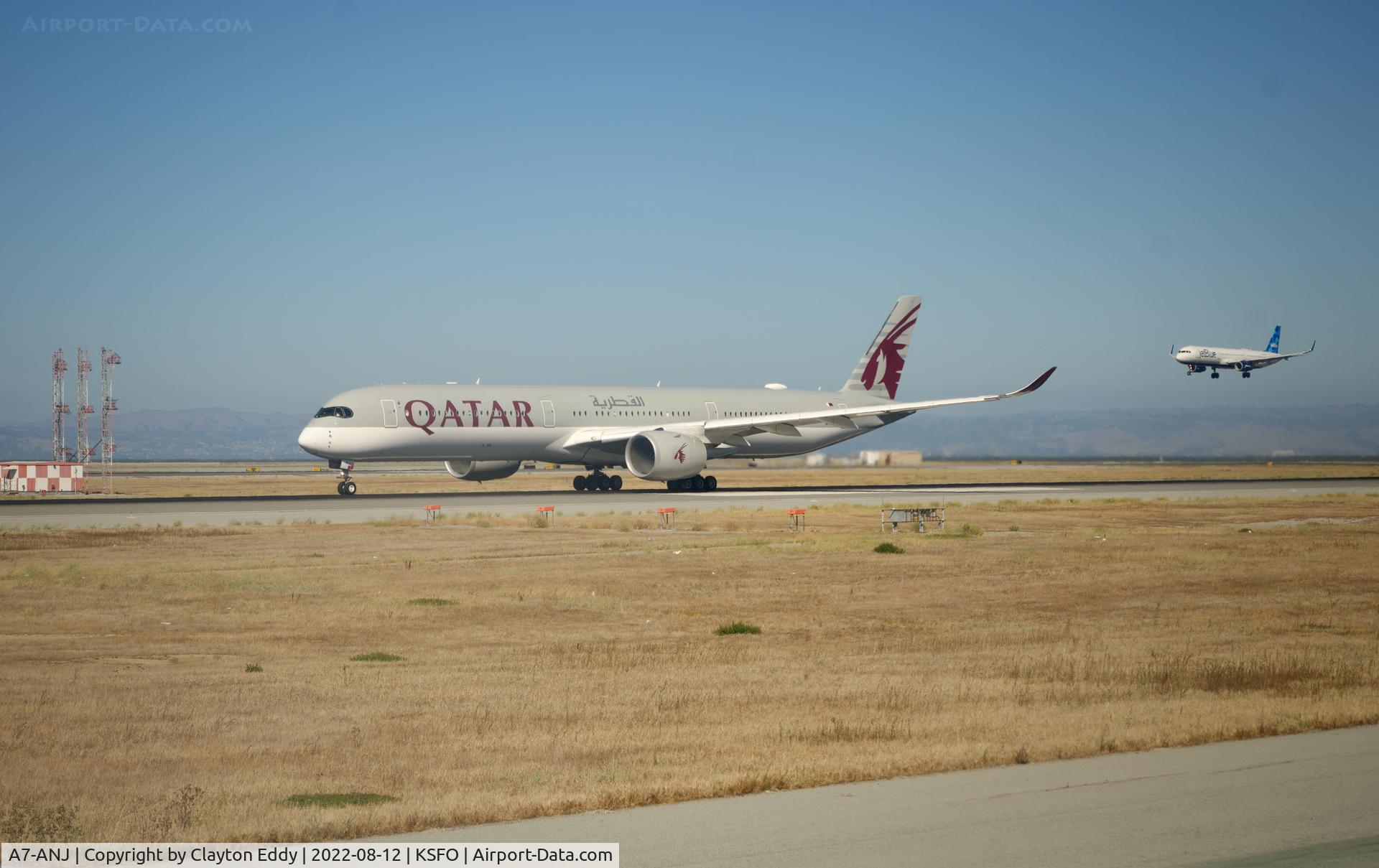 A7-ANJ, 2019 Airbus A350-1041 C/N 266, SFO 2022.