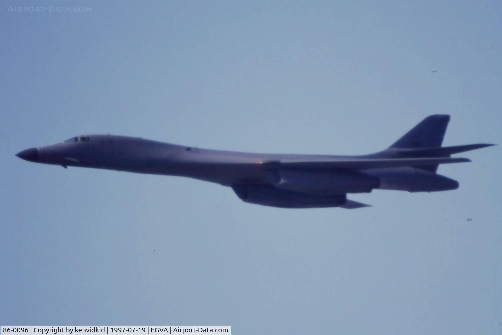 86-0096, 1986 Rockwell B-1B Lancer C/N 56, At the 1997 Royal International Air Tattoo.