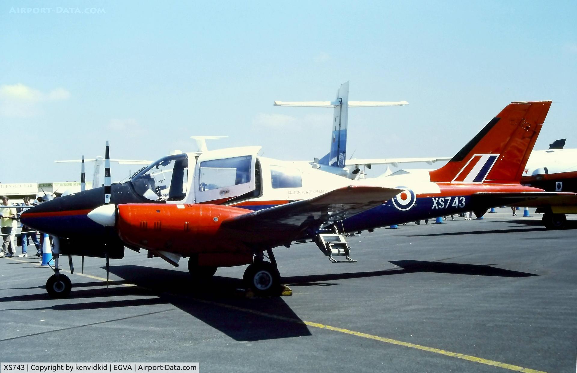 XS743, 1965 Beagle B-206Z Basset C/N B.004, At the 1997 Royal International Air Tattoo.