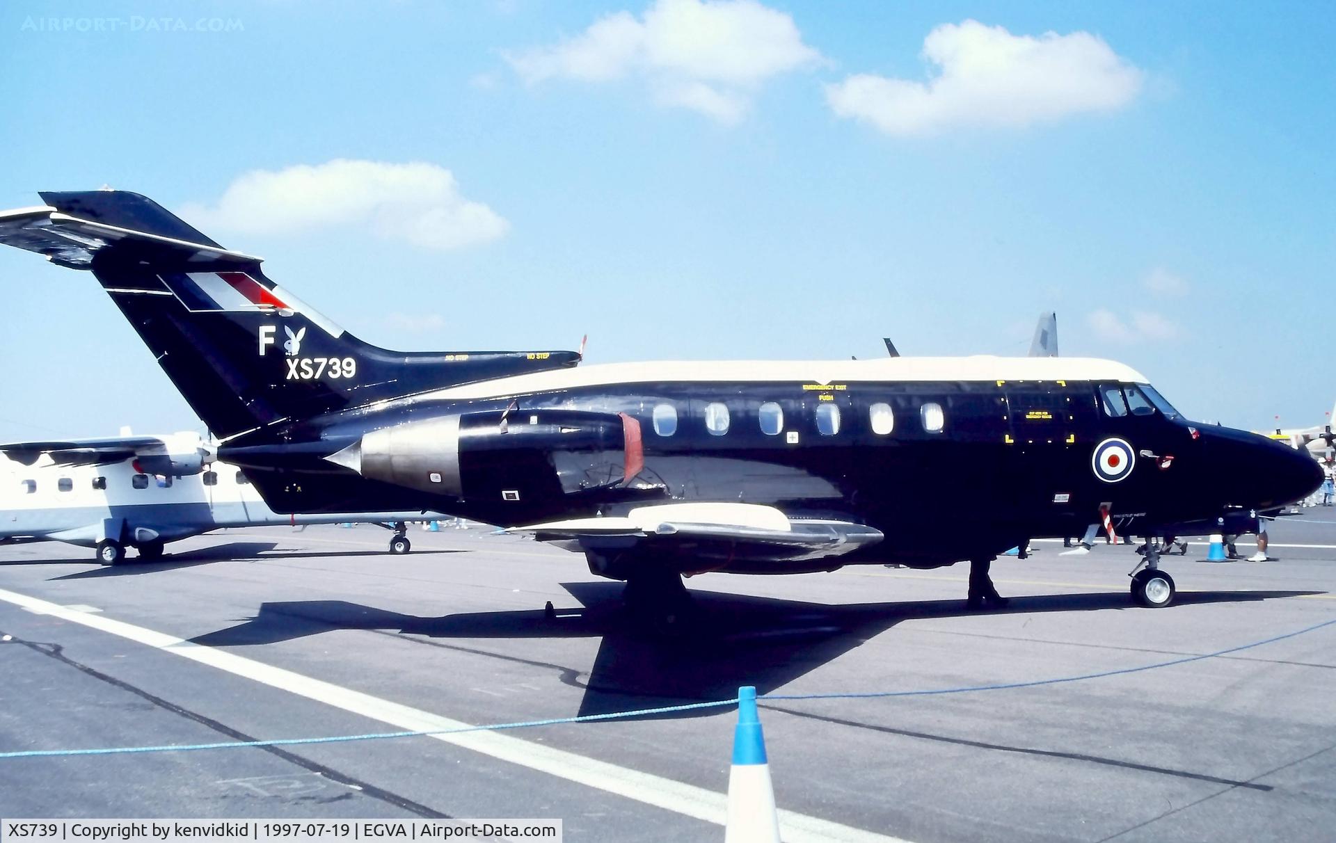 XS739, 1966 Hawker Siddeley HS.125 Dominie T.1 C/N 25081, At the 1997 Royal International Air Tattoo.