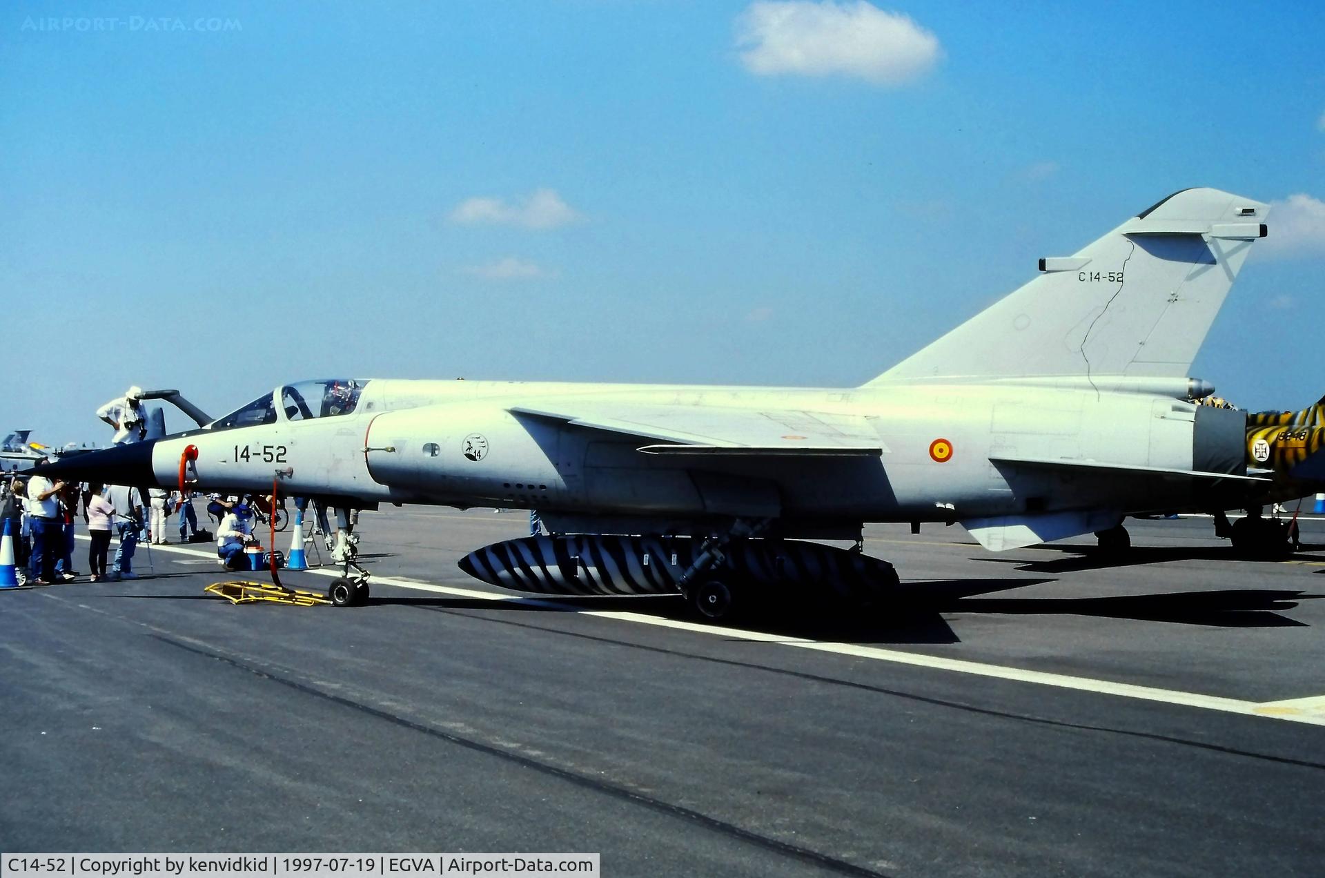 C14-52, Dassault Mirage F.1EE C/N Not found C14-52, At the 1997 Royal International Air Tattoo.