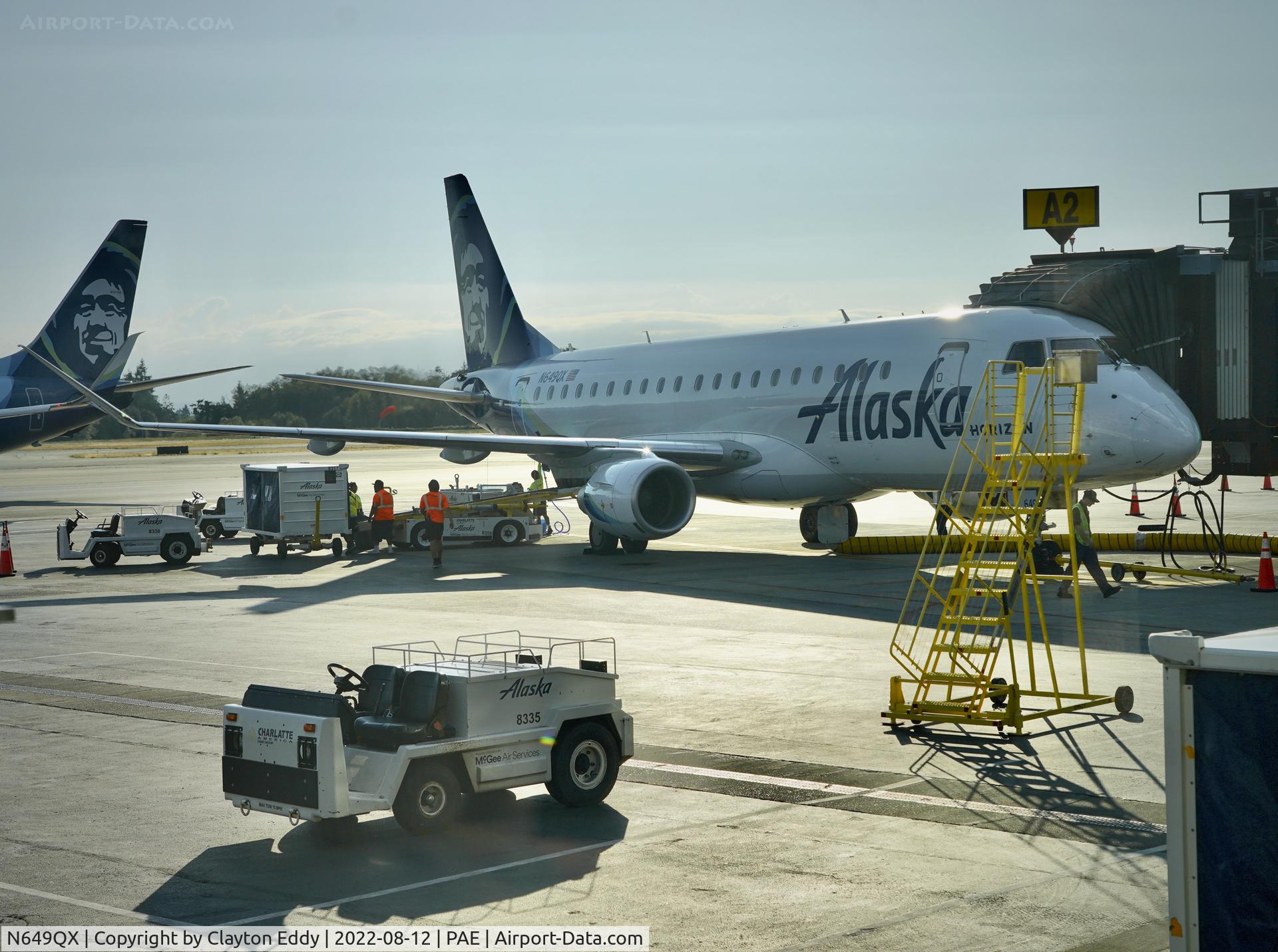 N649QX, 2019 Embraer ERJ-175 (ERJ-170-200LR) C/N 17000794, Paine Field Evert Washington 2022.
