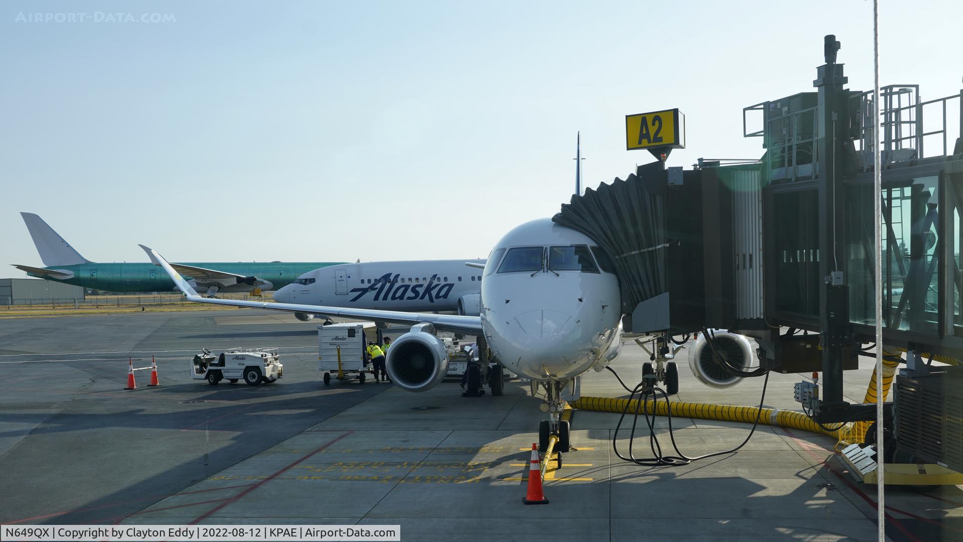 N649QX, 2019 Embraer ERJ-175 (ERJ-170-200LR) C/N 17000794, Paine Field Evert Washington 2022.