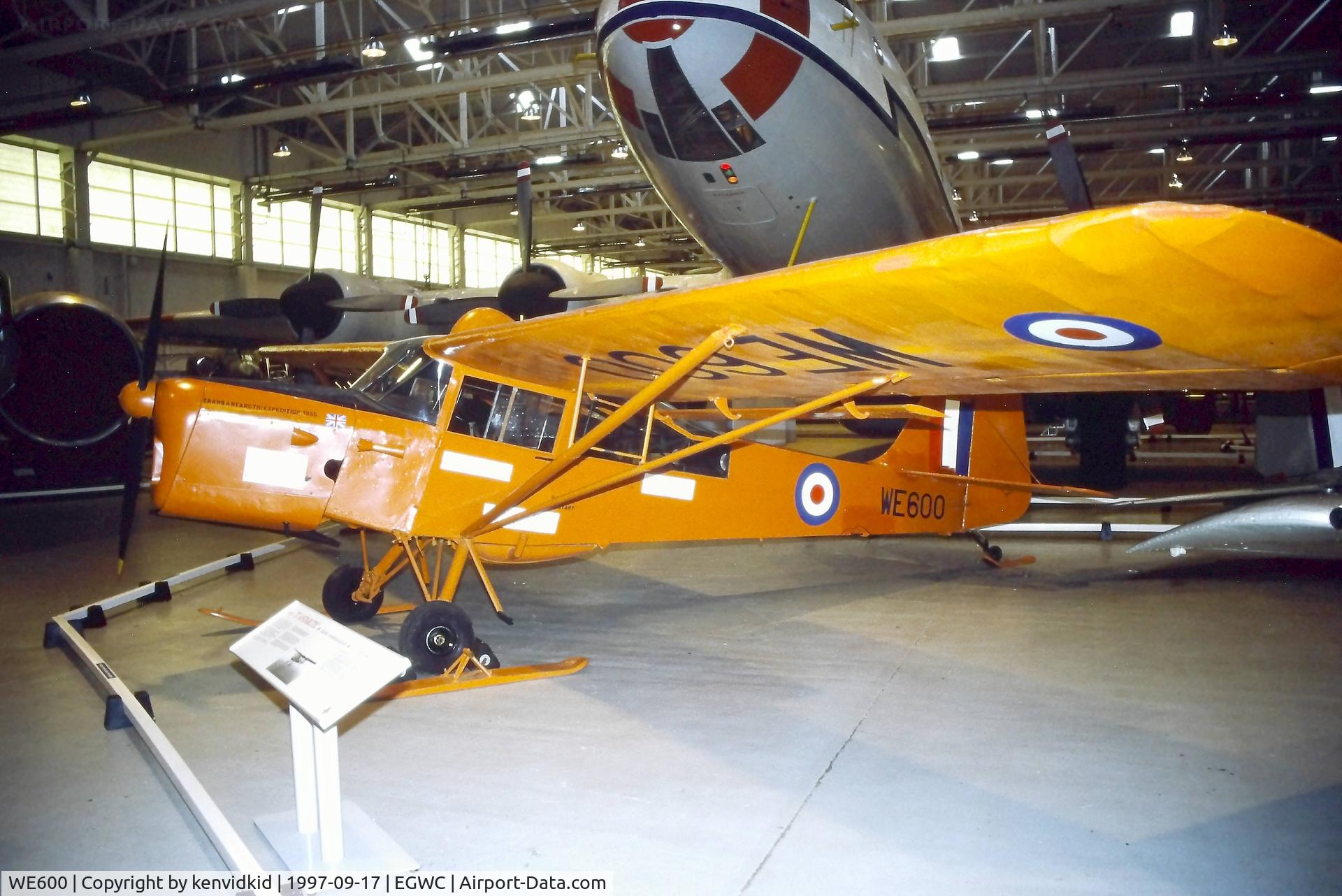 WE600, Auster C-4 Auster T7 Antarctic C/N Not found WE600, A visit to Cosford in 1997.