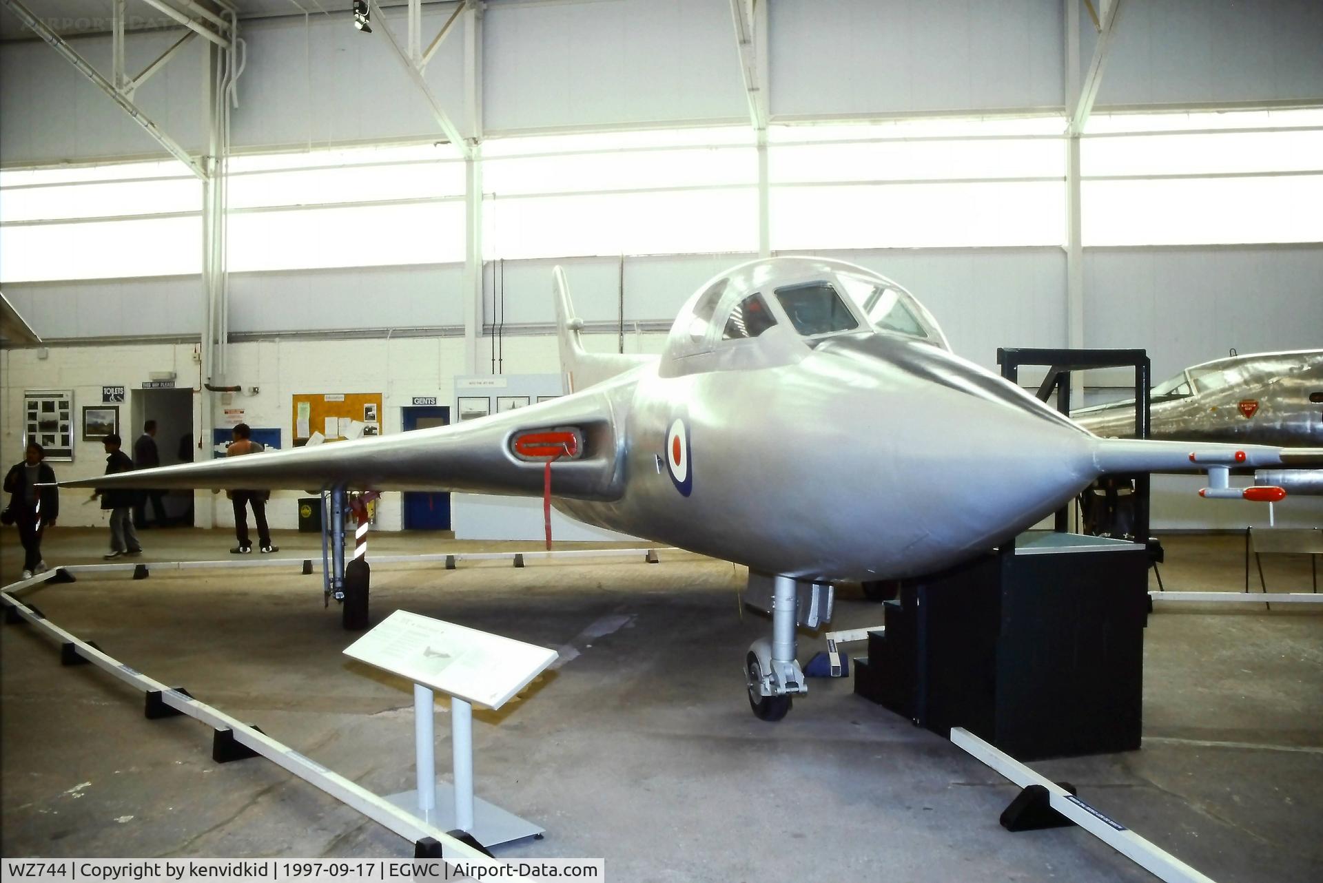 WZ744, 1953 Avro 707C C/N Not found WZ744, A visit to Cosford in 1997.