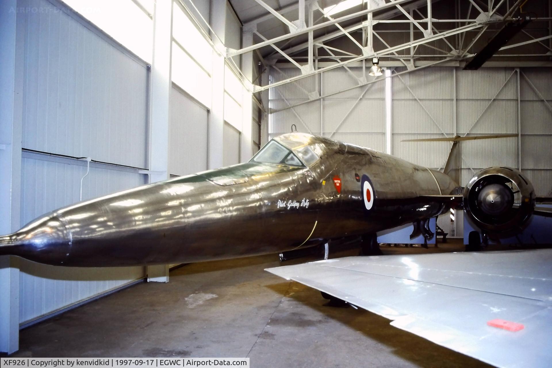 XF926, 1963 Bristol 188 C/N 13519, A visit to Cosford in 1997.