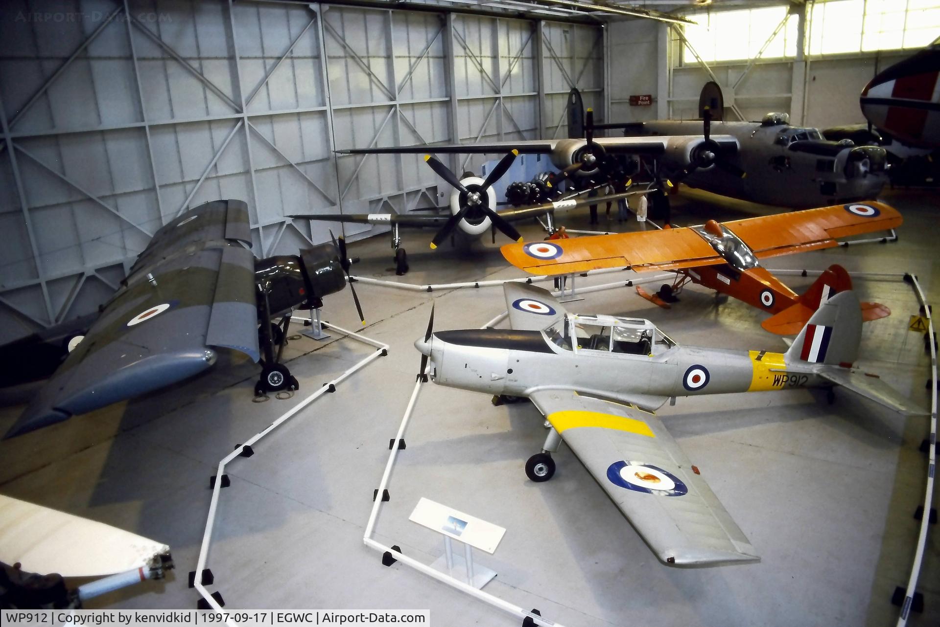 WP912, De Havilland DHC-1 Chipmunk T.10 C/N C1/0786, A visit to Cosford in 1997.