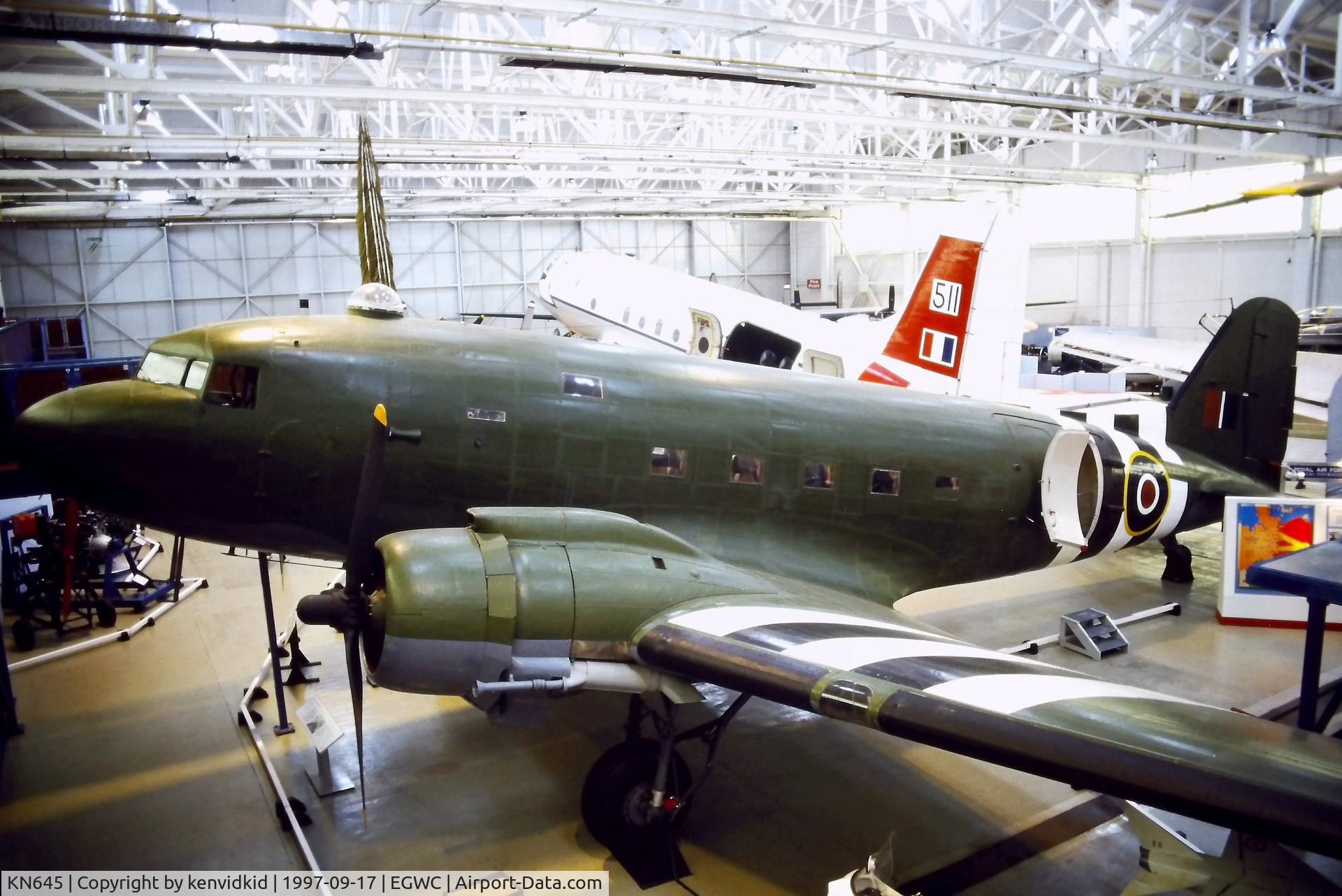 KN645, 1944 Douglas Dakota C.4 C/N 16587 / 33335, A visit to Cosford in 1997.