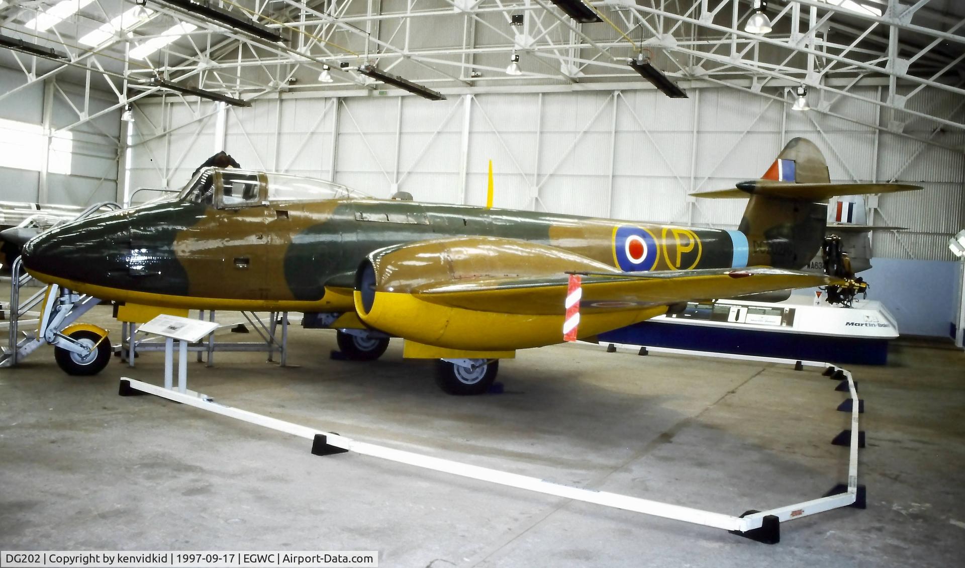 DG202, Gloster Meteor F.9/40 C/N Not found DG202, A visit to Cosford in 1997.