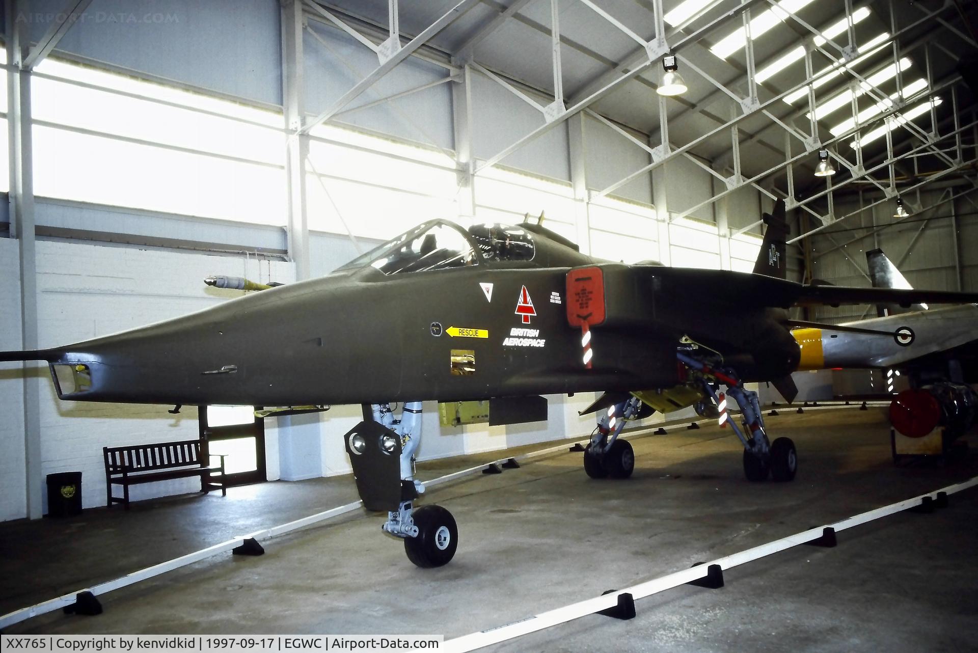 XX765, 1975 Sepecat Jaguar GR.3A C/N S.62, A visit to Cosford in 1997.
