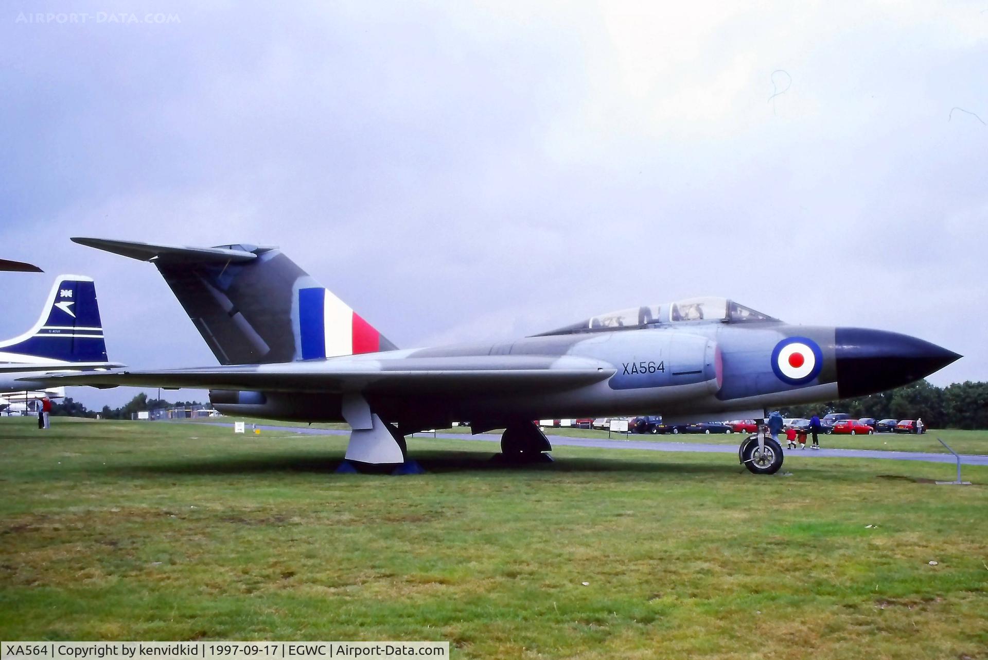 XA564, Gloster Javelin FAW.1 C/N Not found XA564, A visit to Cosford in 1997.