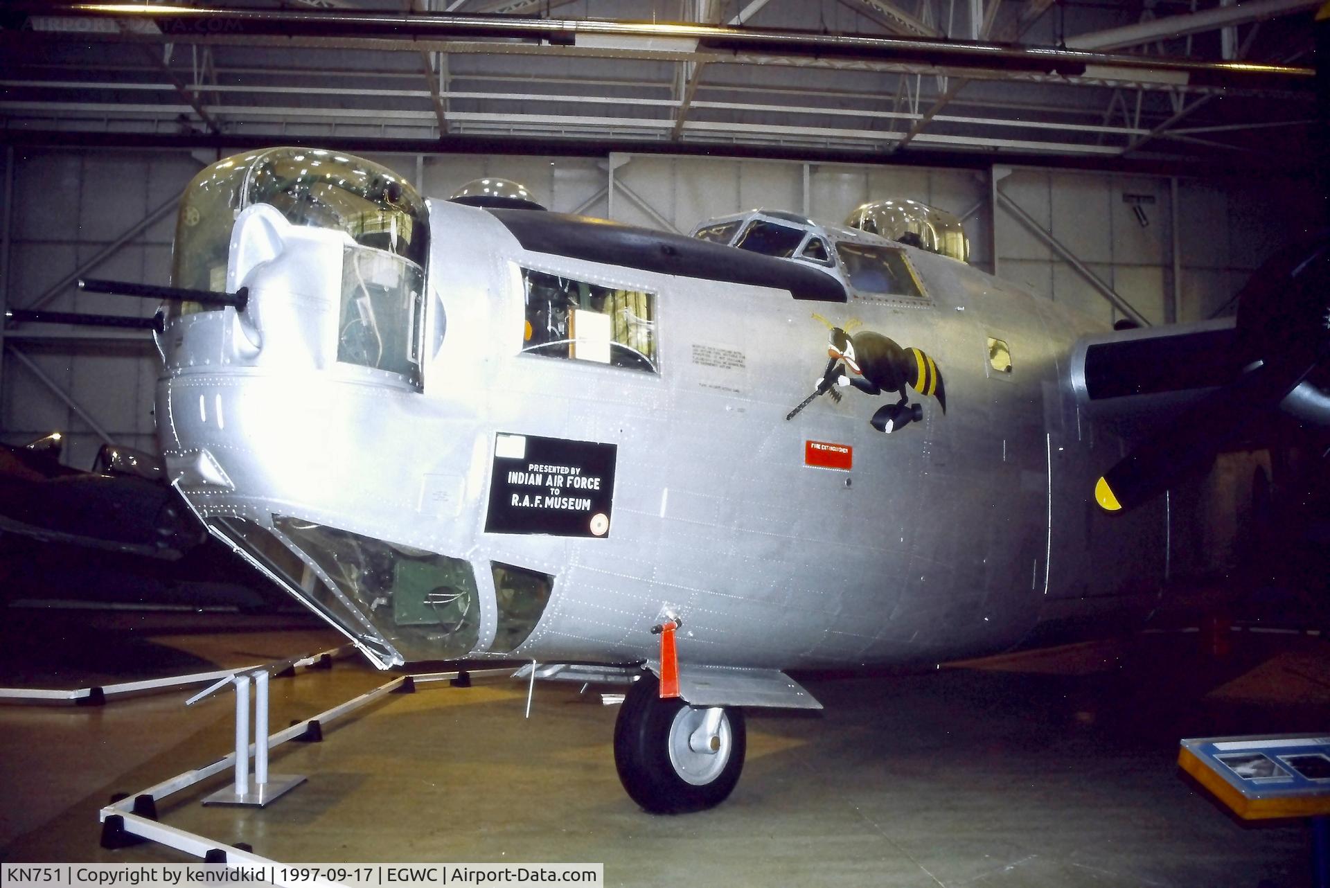 KN751, Consolidated B-24 Liberator C/N 6707L, A visit to Cosford in 1997.