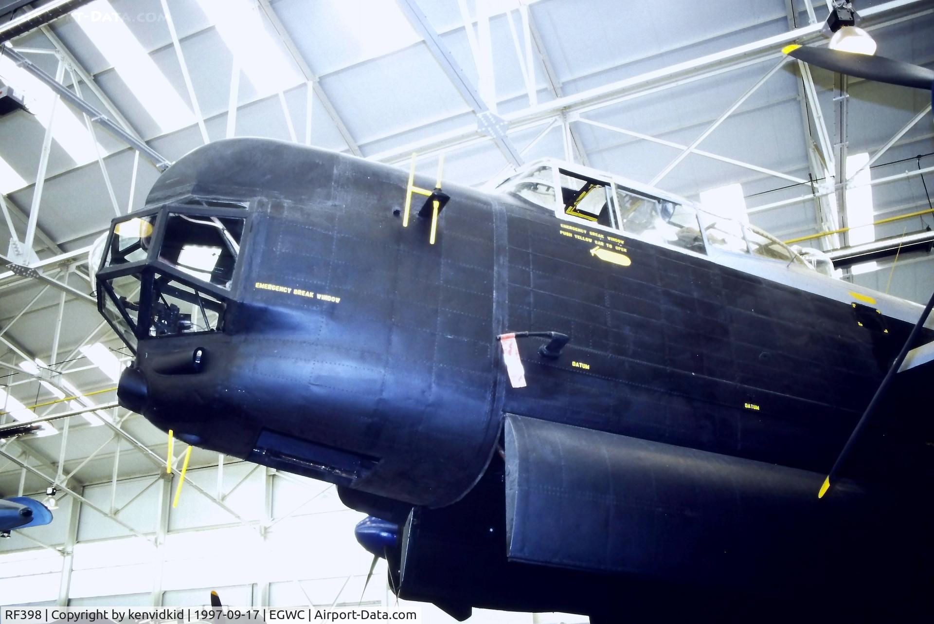 RF398, 1945 Avro 694 Lincoln B.2 C/N Not found RF398, A visit to Cosford in 1997.