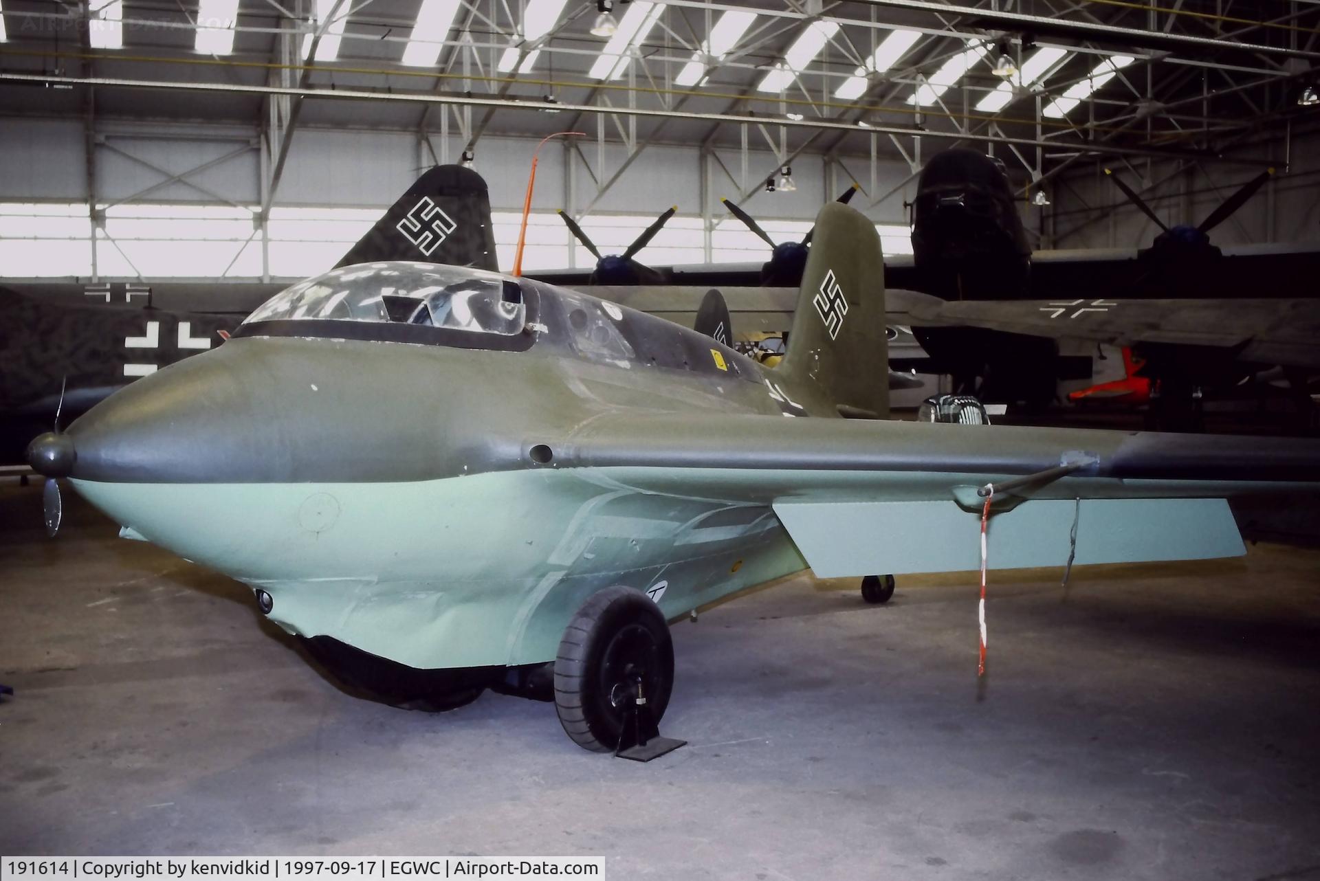 191614, 1945 Messerschmitt Me-163B-1a Komet C/N 191614, A visit to Cosford in 1997.