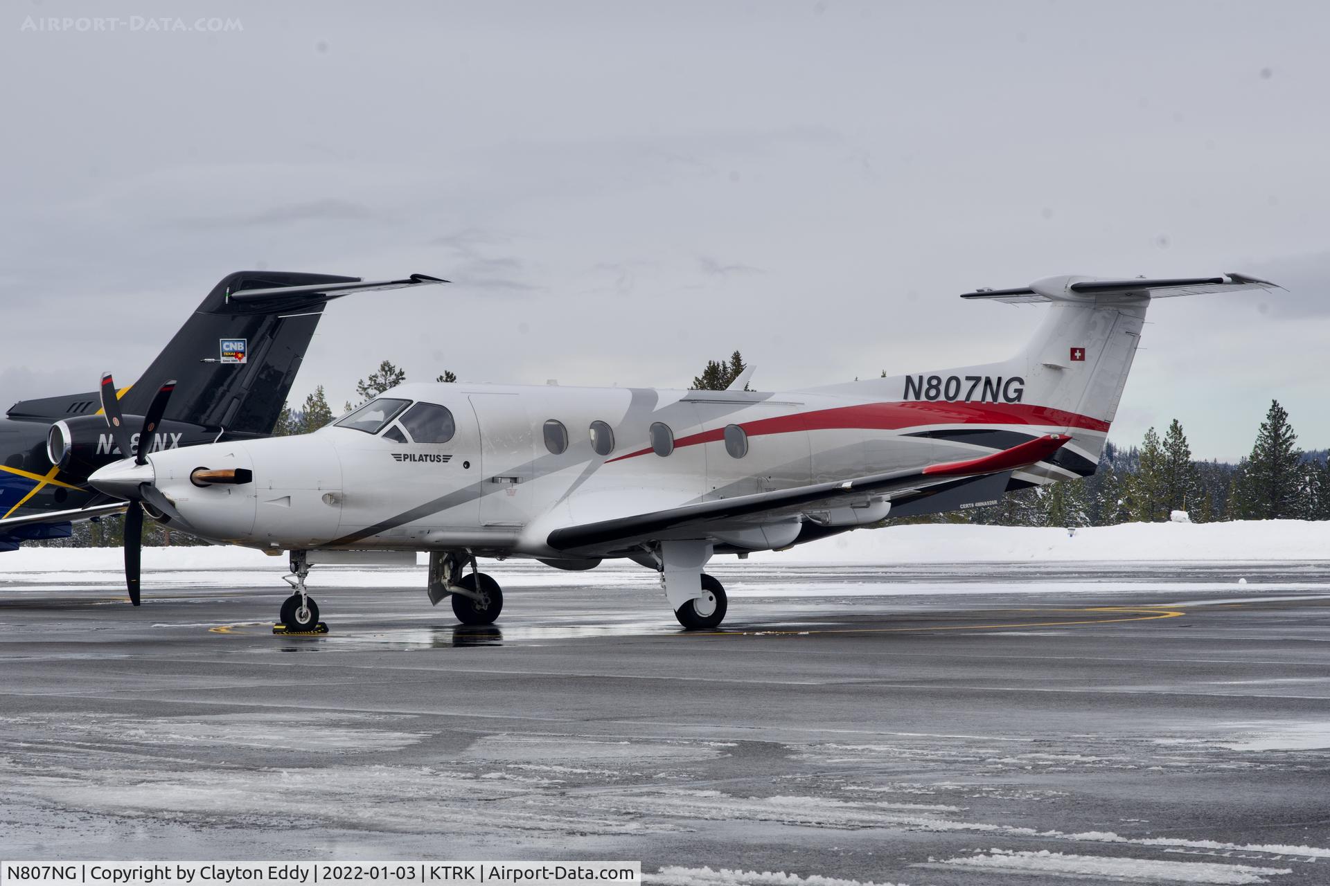 N807NG, 2018 Pilatus PC-12/47E C/N 1807, Truckee Airport in California 2023.