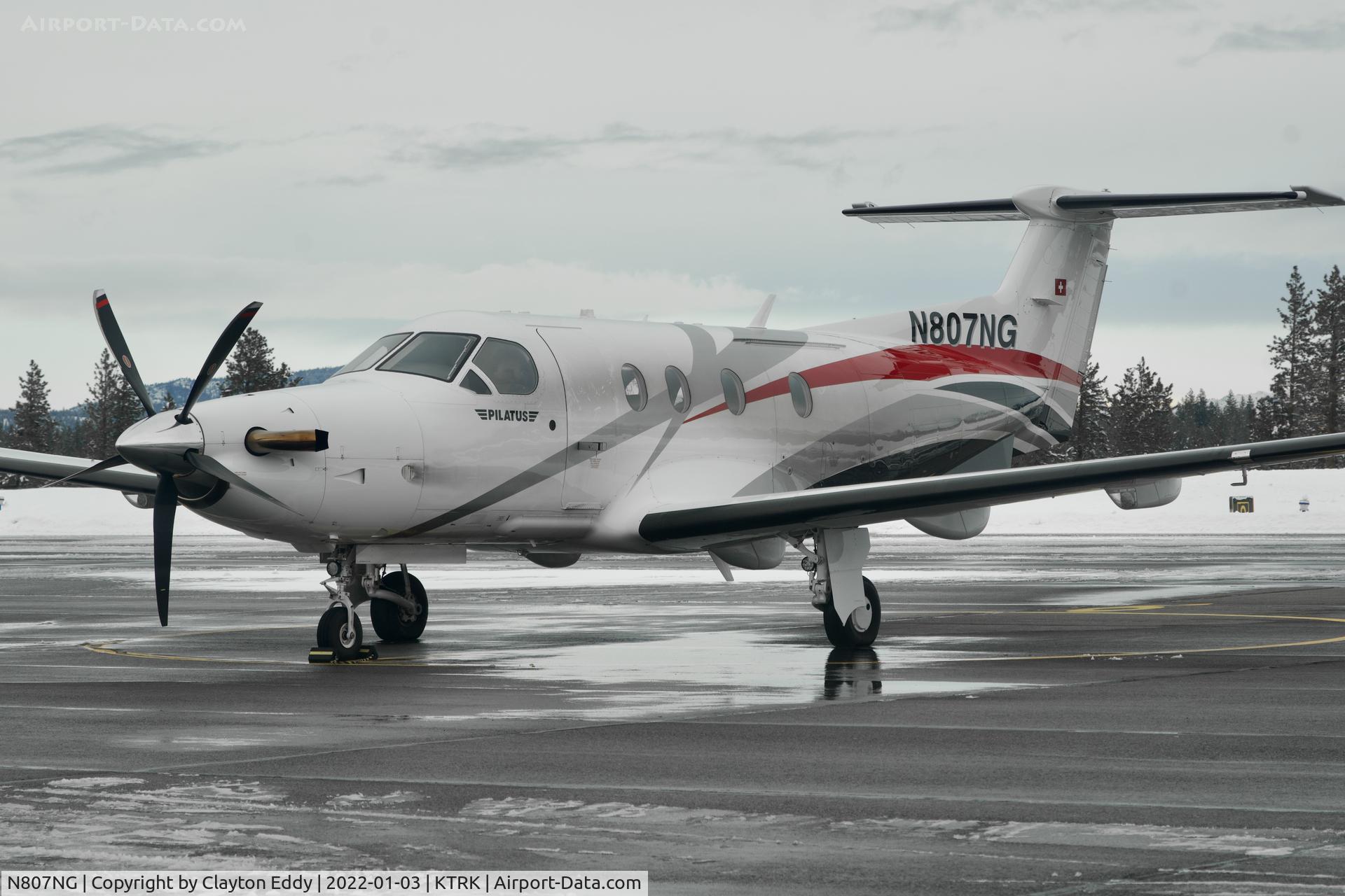 N807NG, 2018 Pilatus PC-12/47E C/N 1807, Truckee Airport in California 2023.