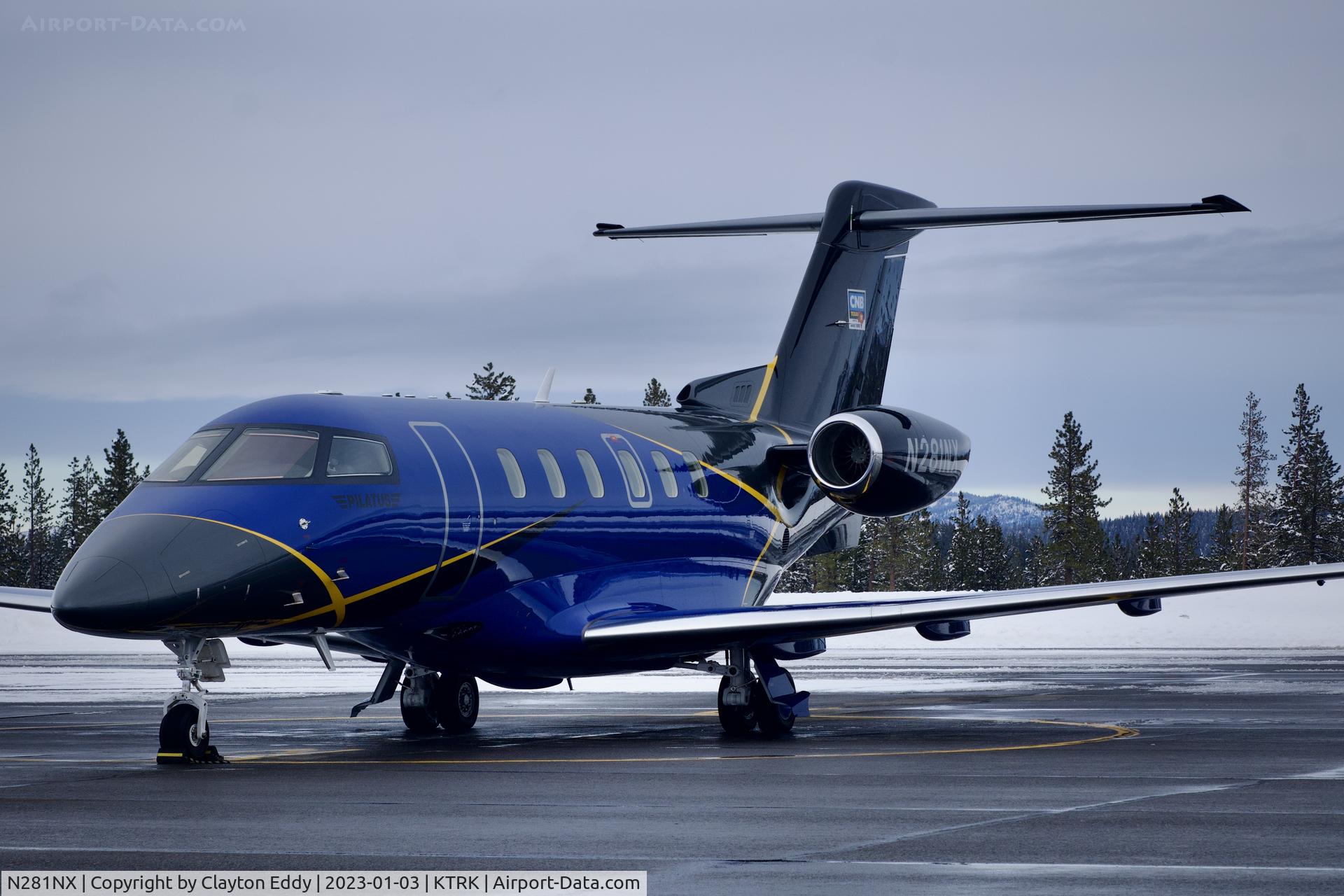 N281NX, 2022 Pilatus PC-24 C/N 281, Truckee Airport in California 2023.