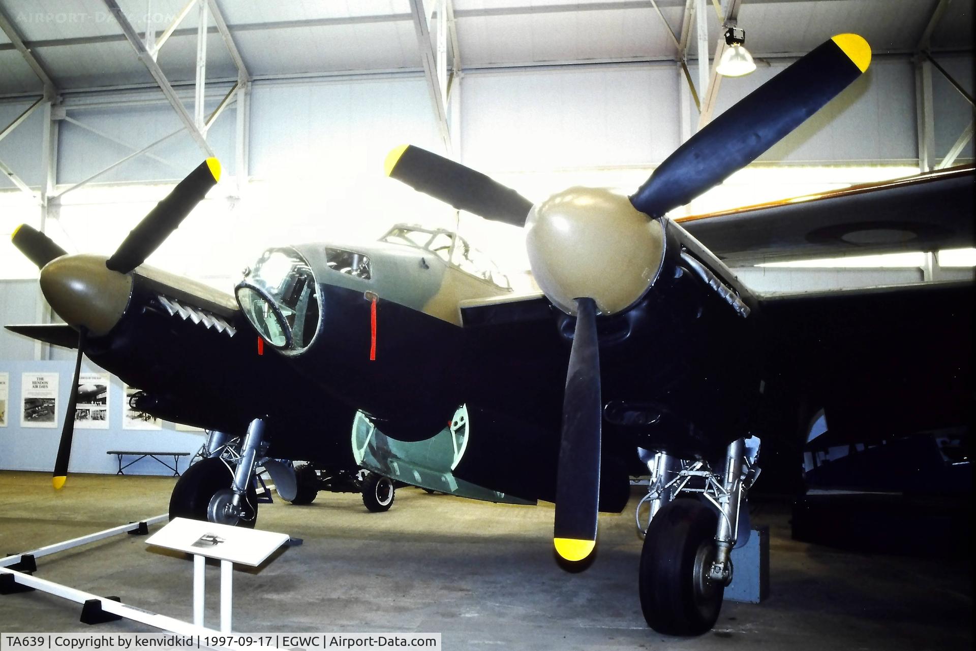 TA639, 1945 De Havilland DH-98 Mosquito TT.35 C/N Not found TA639, A visit to Cosford in 1997.