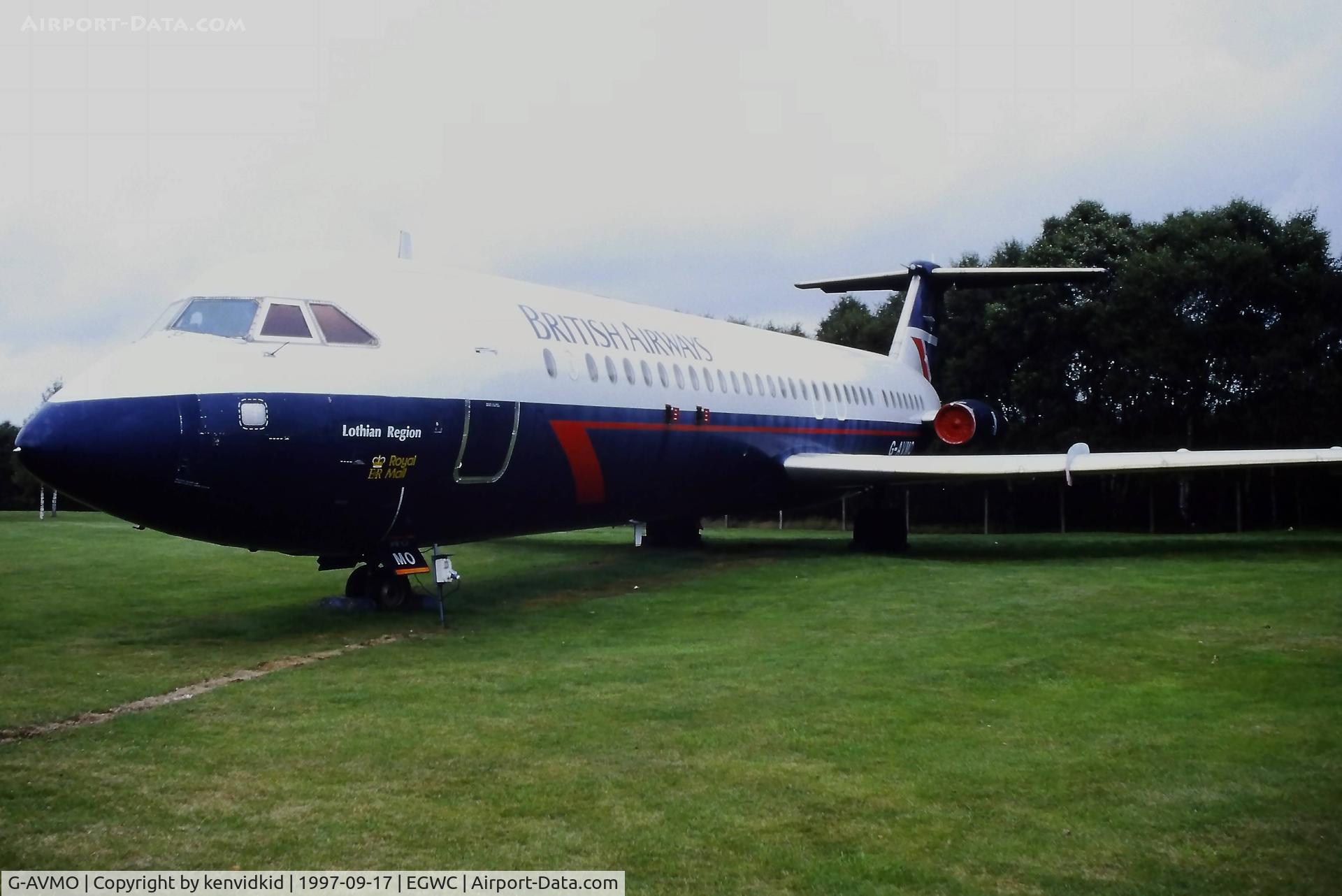 G-AVMO, 1968 BAC 111-510ED One-Eleven C/N BAC.143, A visit to Cosford in 1997.