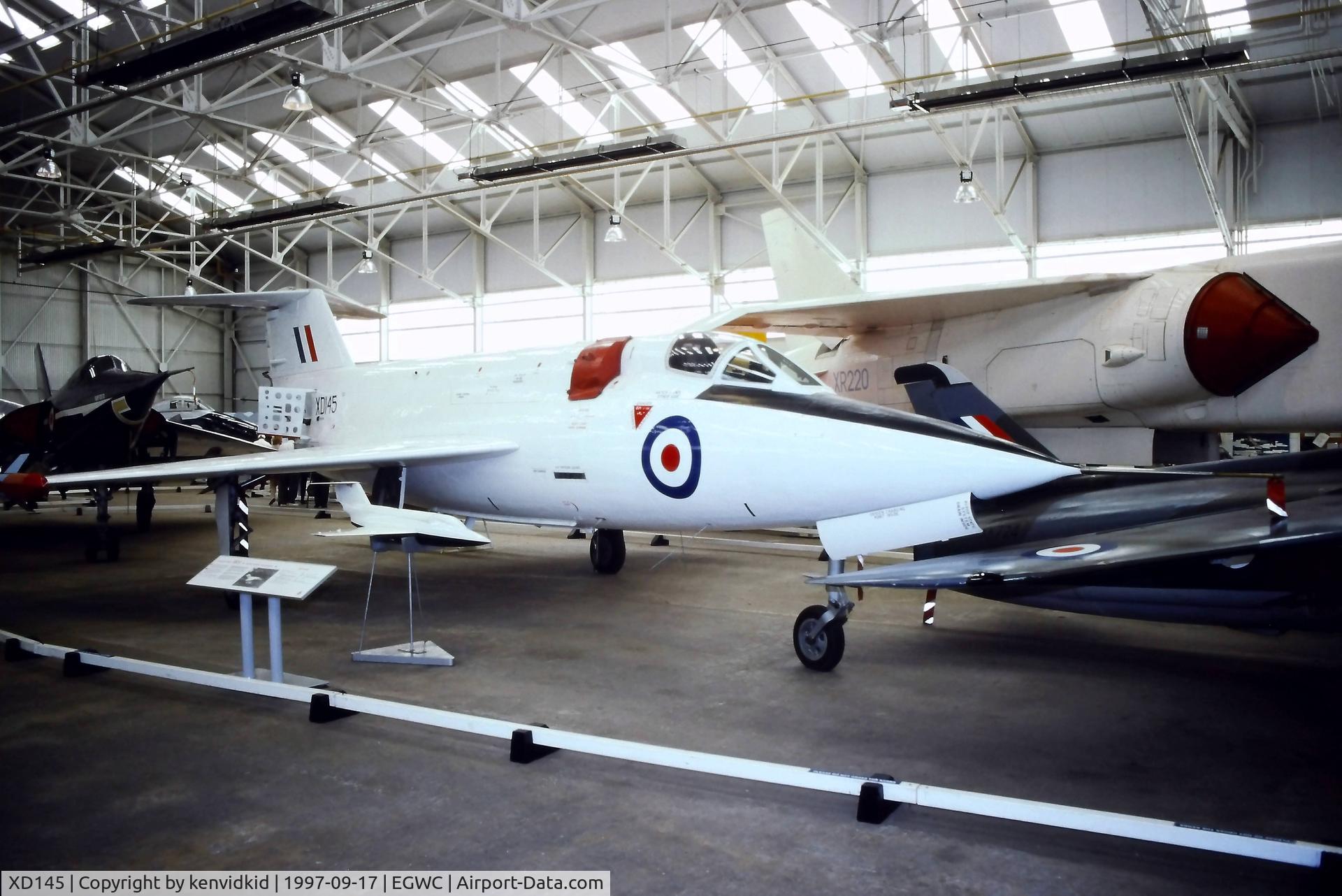 XD145, Saunders-Roe SR53 C/N Not found XD145, A visit to Cosford in 1997.