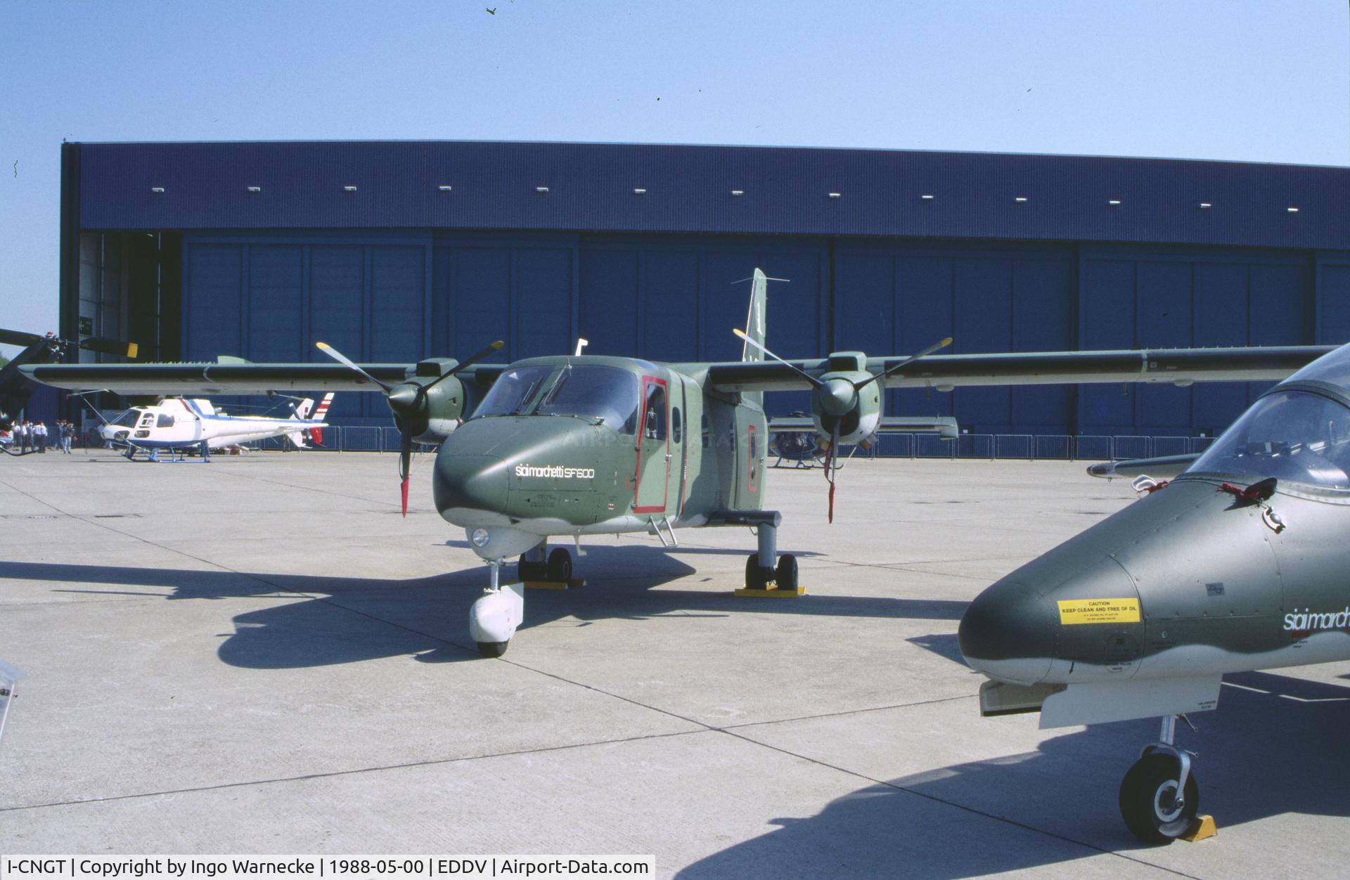 I-CNGT, 1987 SIAI-Marchetti SF-600TP Canguro C/N 006, SIAI-Marchetti SF.600TP Canguro at the Internationale Luftfahrtausstellung ILA, Hannover 1988