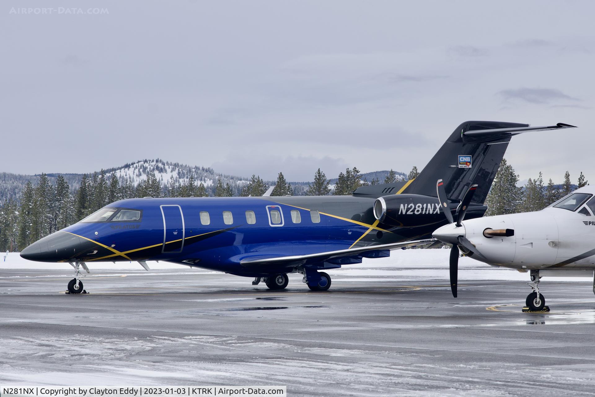 N281NX, 2022 Pilatus PC-24 C/N 281, Truckee Airport in California 2023.