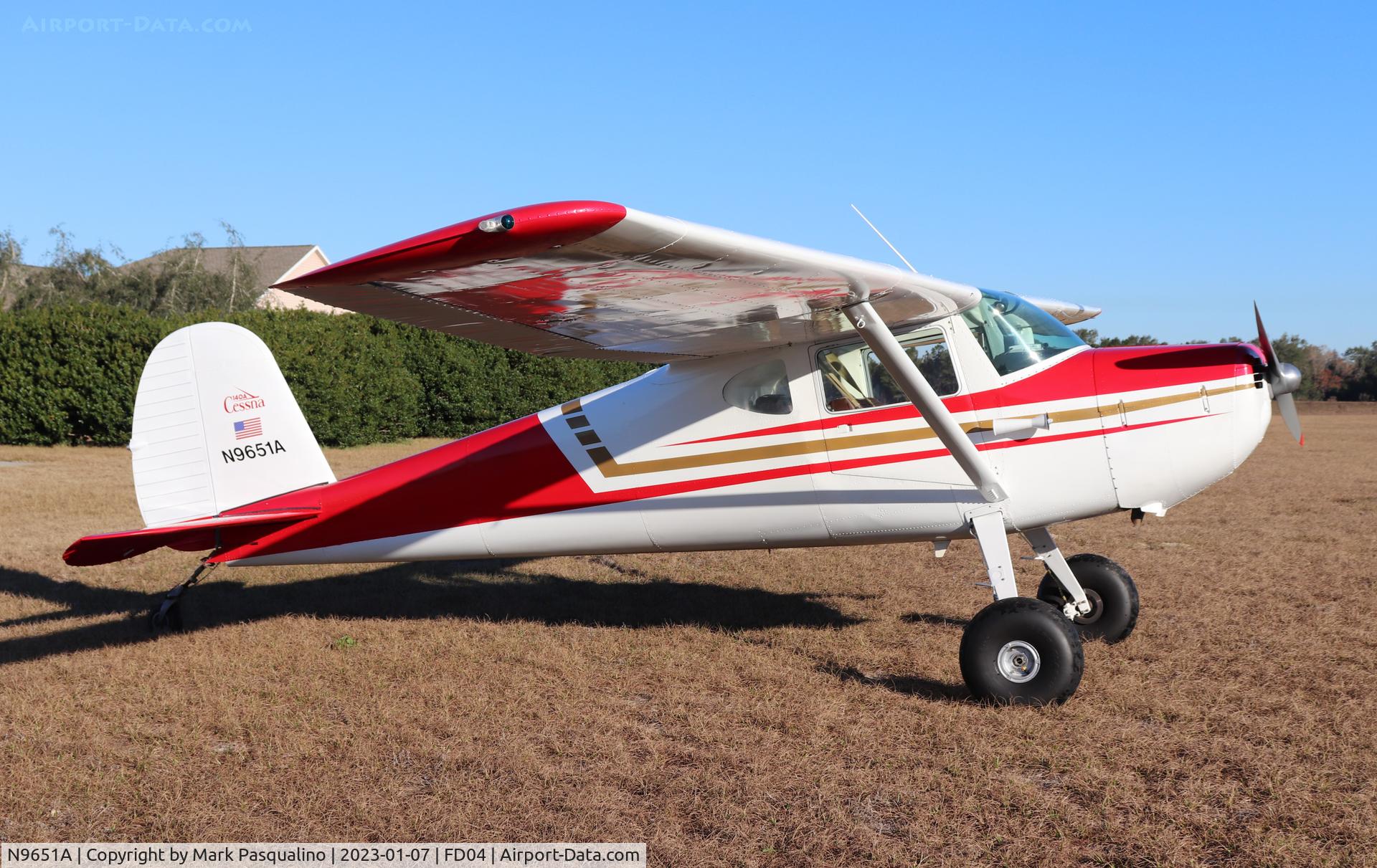 N9651A, 1950 Cessna 140A C/N 15481, Cessna 140A