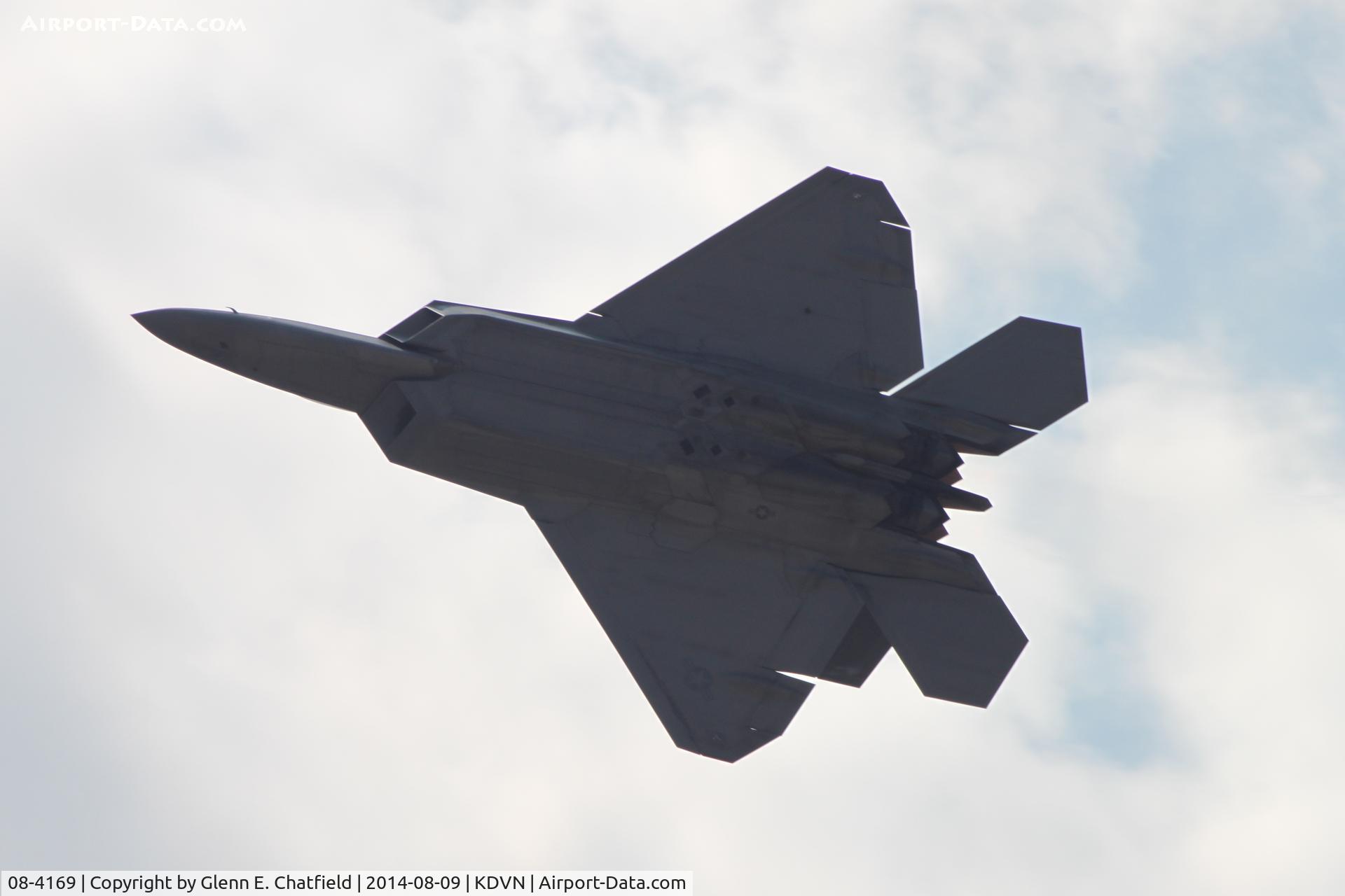 08-4169, 2008 Lockheed Martin F-22A Raptor C/N 645-4169, At the Quad Cities Air Show